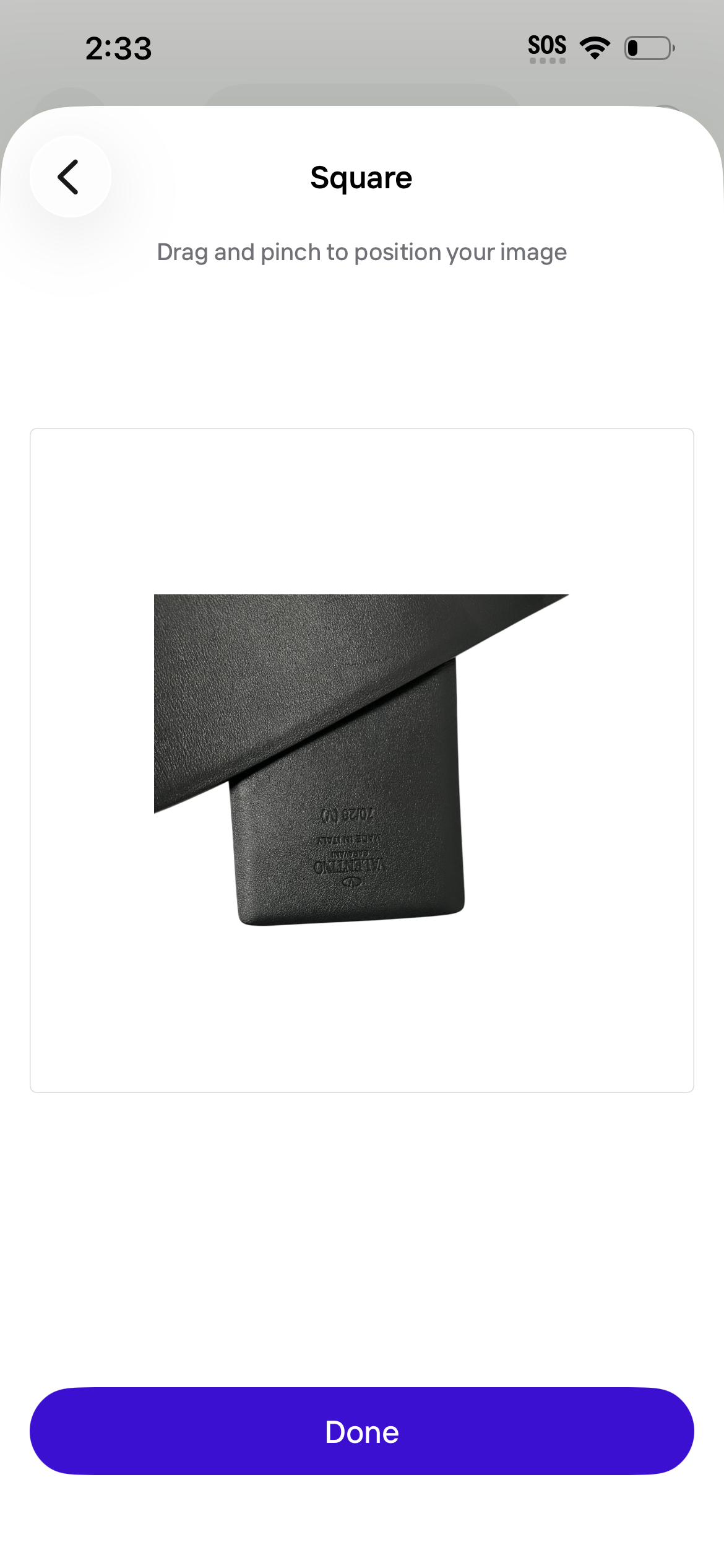 VALENTINO GARAVANI/Belt/Leather/BLK/BLACK 70 MM VLOGO SIGNATURE view 3