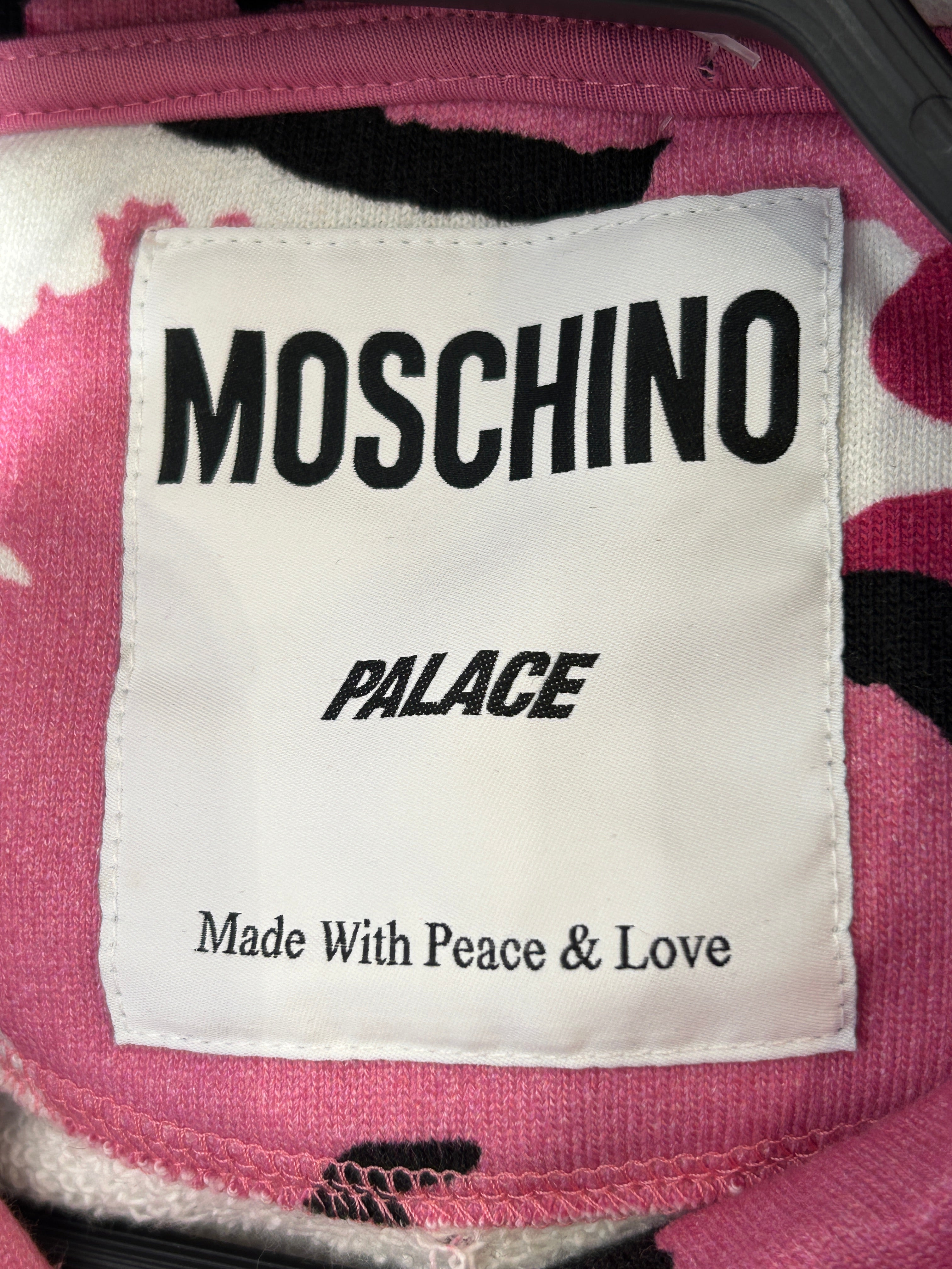 PALACE/MOSCHINO/Hoodie/L/Camouflage/Cotton/PNK/ view 3
