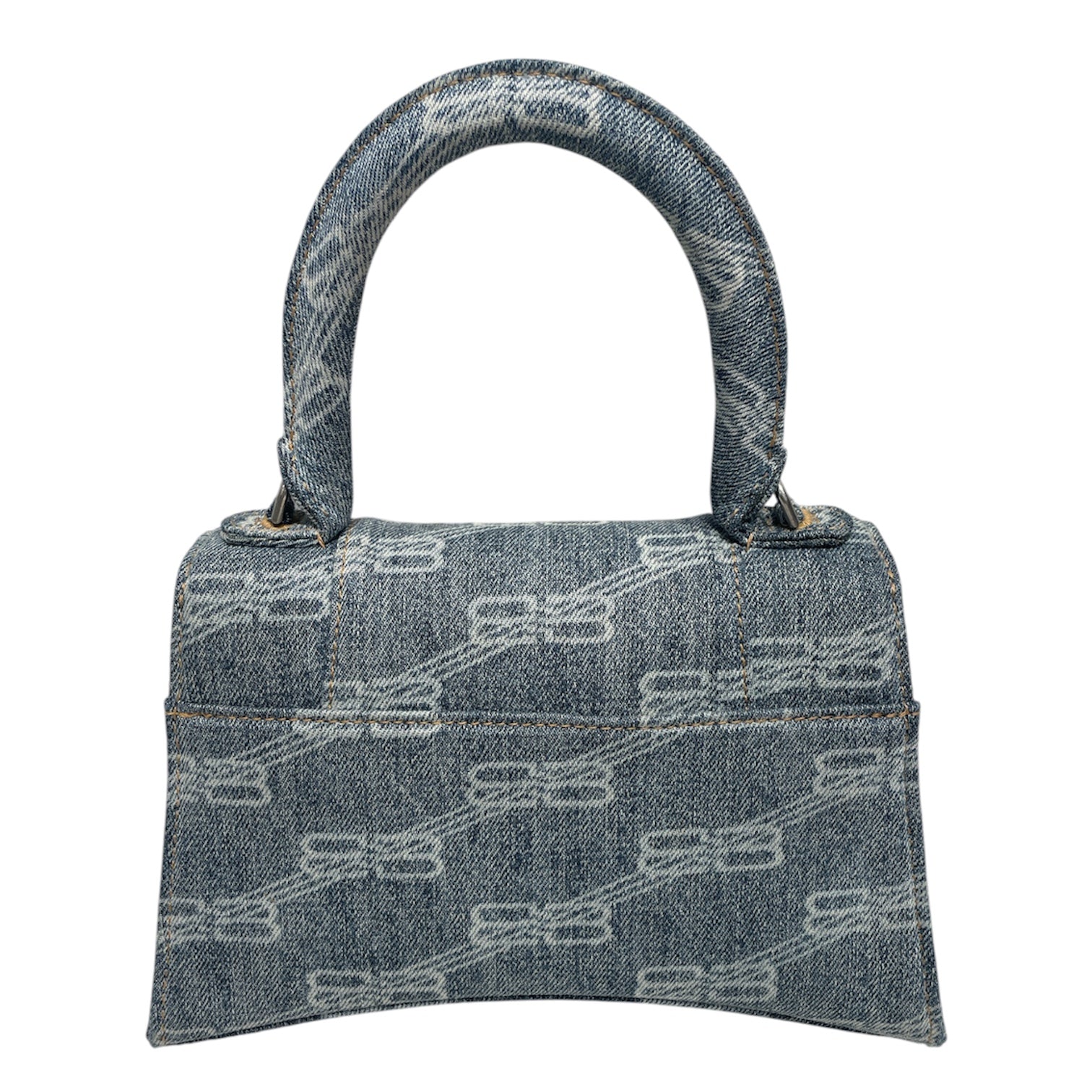 BALENCIAGA/Hand Bag/Monogram/Denim/IDG/DENIM HOUR GLASS view 2