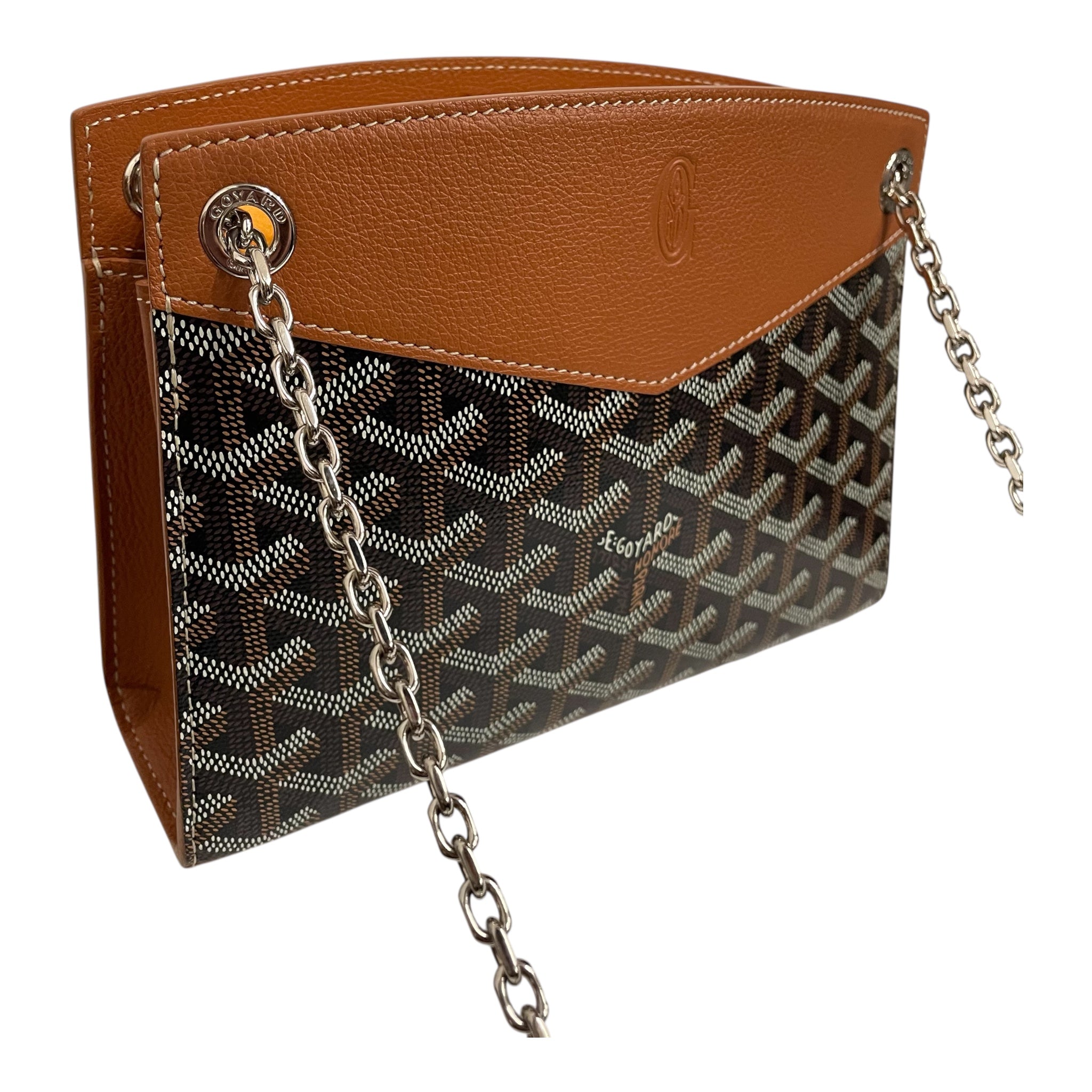 GOYARD/Bag/All Over Print/Leather/BLK/BLK BWN ROUTETE GOYARDINE view 6