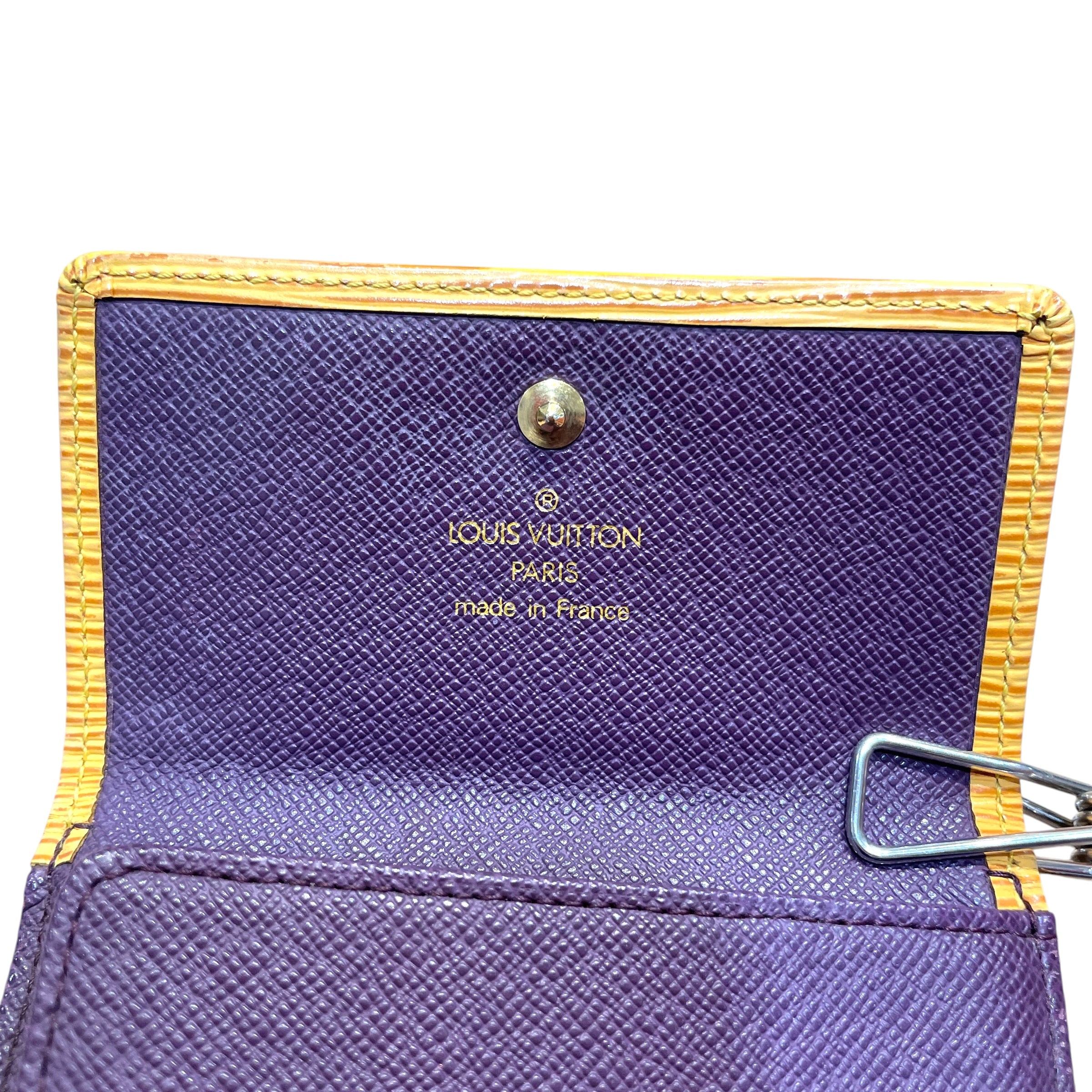 LOUIS VUITTON/Wallet/Leather/YEL/Epi Elise Trifold view 4