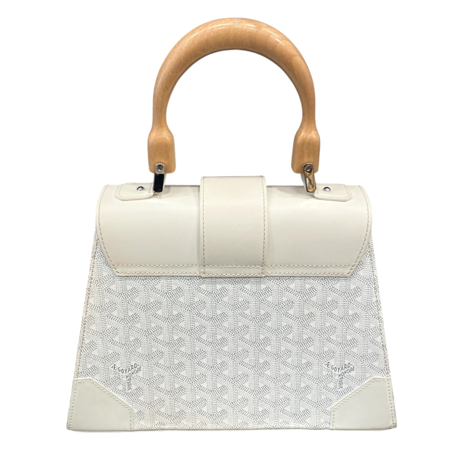 GOYARD/Cross Body Bag/Monogram/Leather/WHT/SAIGON MEDIUM view 2