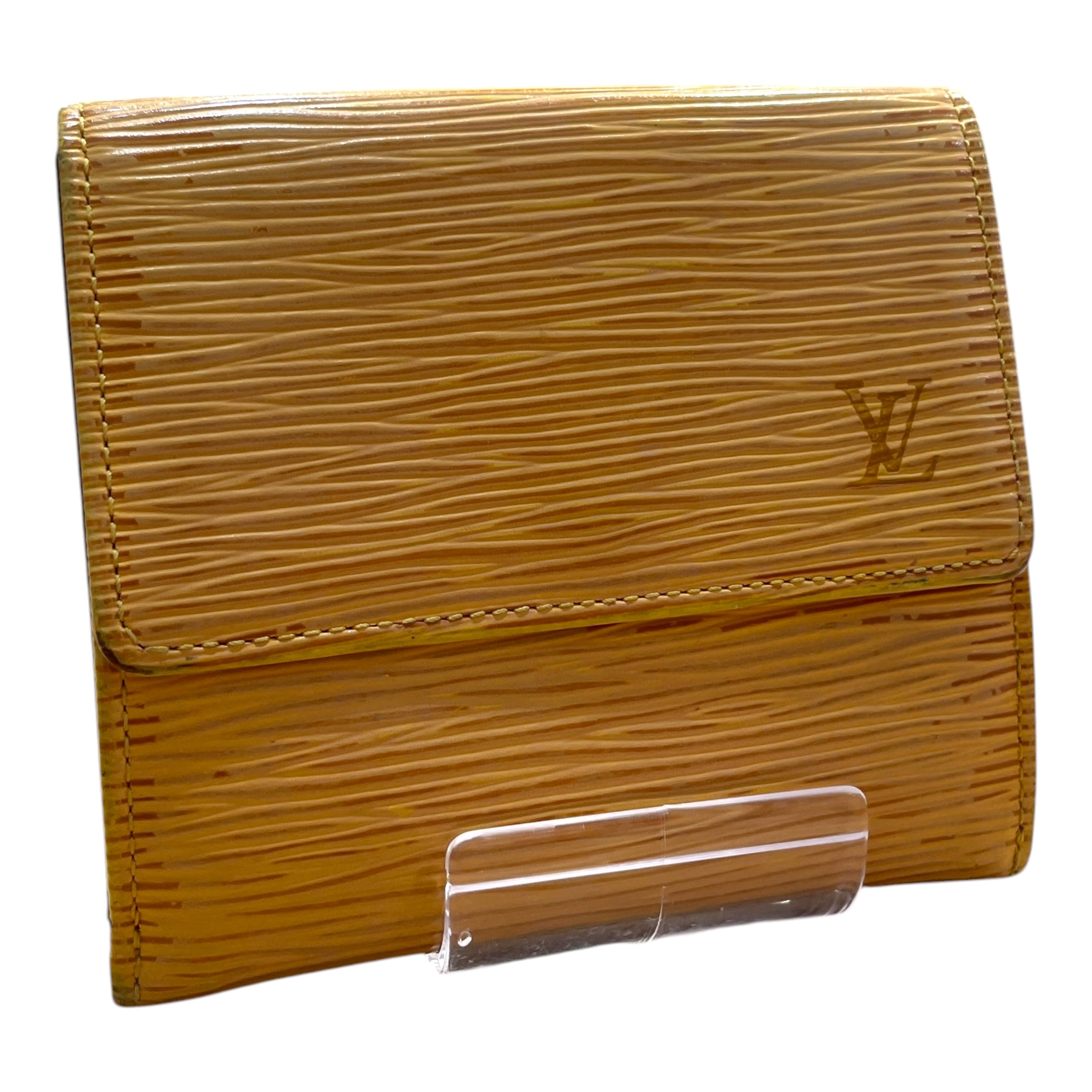 LOUIS VUITTON/Wallet/Leather/YEL/Epi Elise Trifold view 1