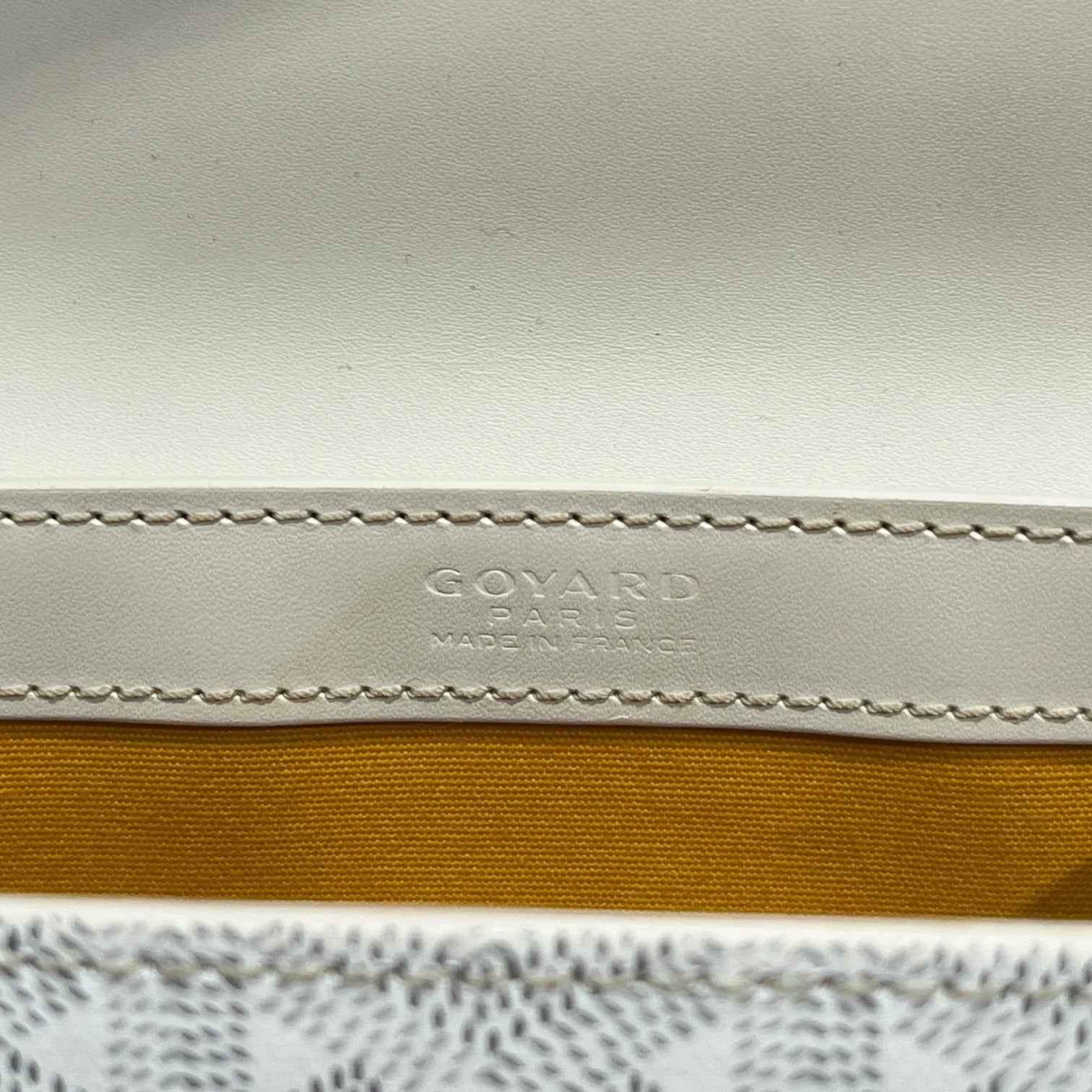 GOYARD/Cross Body Bag/Monogram/Leather/WHT/SAIGON MEDIUM view 3