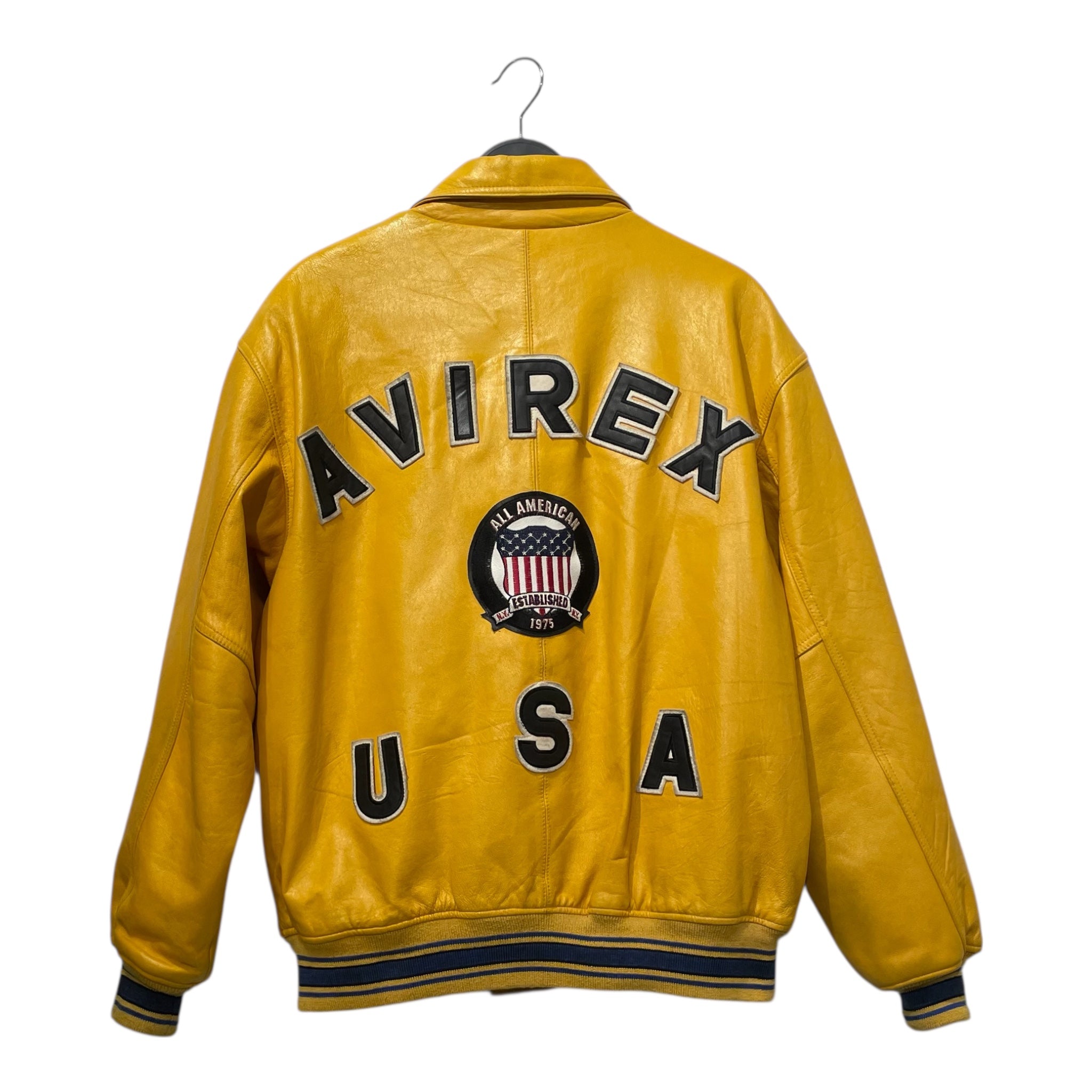 AVIREX/Leather Jkt/XL/Leather/YEL/authentic varsity sports equip view 2