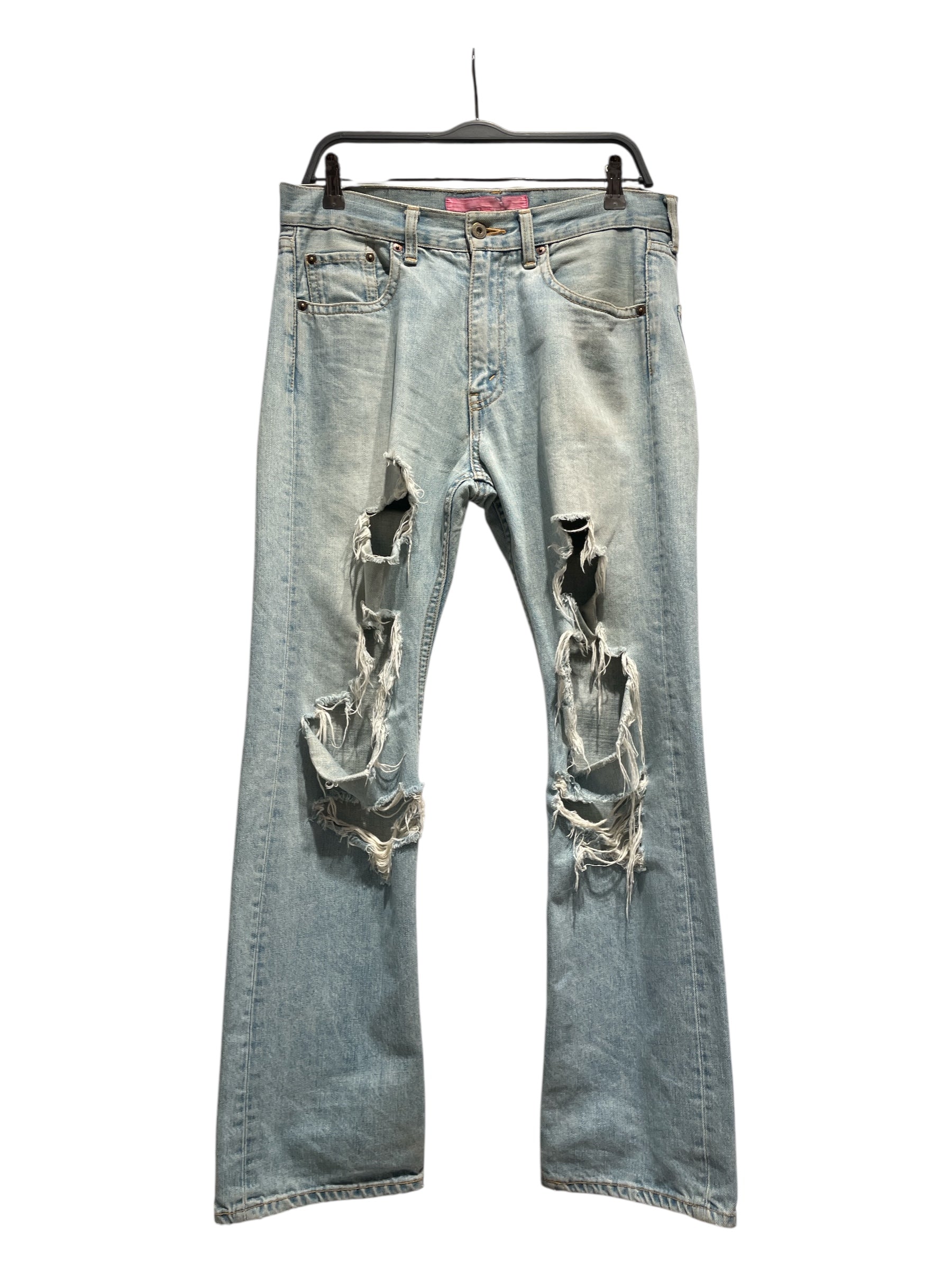 JUNYA WATANABE COMME des GARCONS MAN/Pants/M/Cotton/BLU/Distressed Denim/UN-P019 view 1