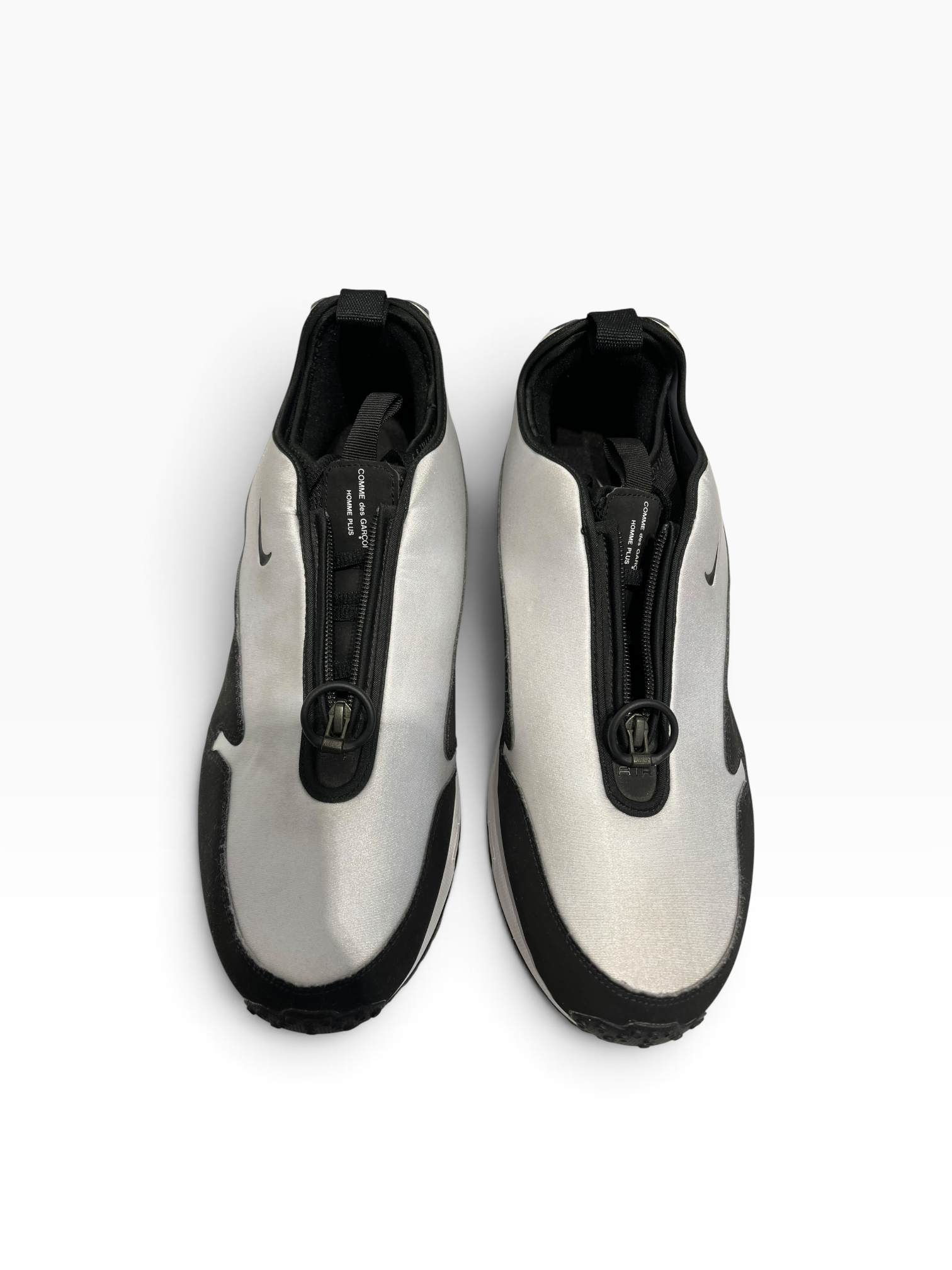 NIKE/COMME DES GARCONS HOMME PLUS X AIR SUNDER MAX/Low-Sneakers/US 14/SLV/DO8095-101 view 5