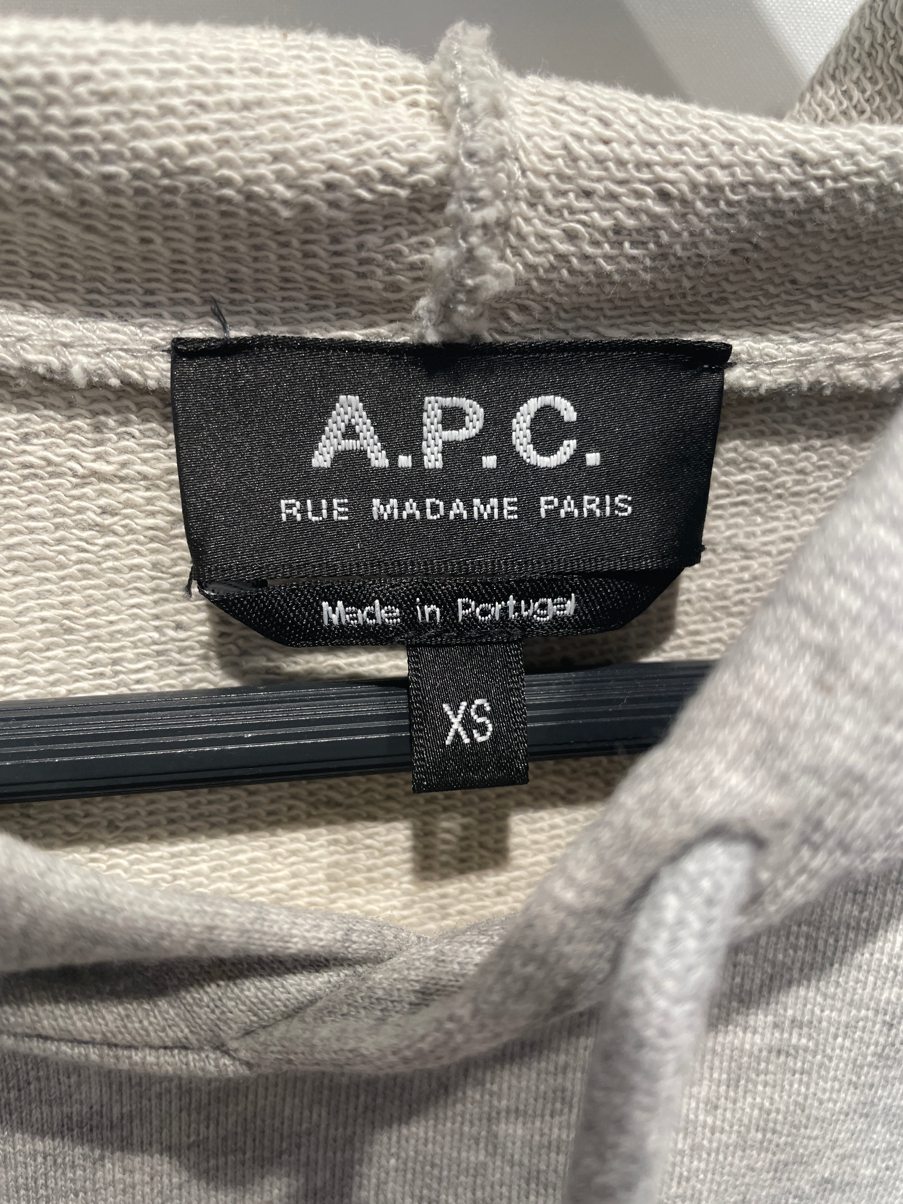 A.P.C./Hoodie/XS/Cotton/GRY/Grey Rue Madame Hoodie view 3