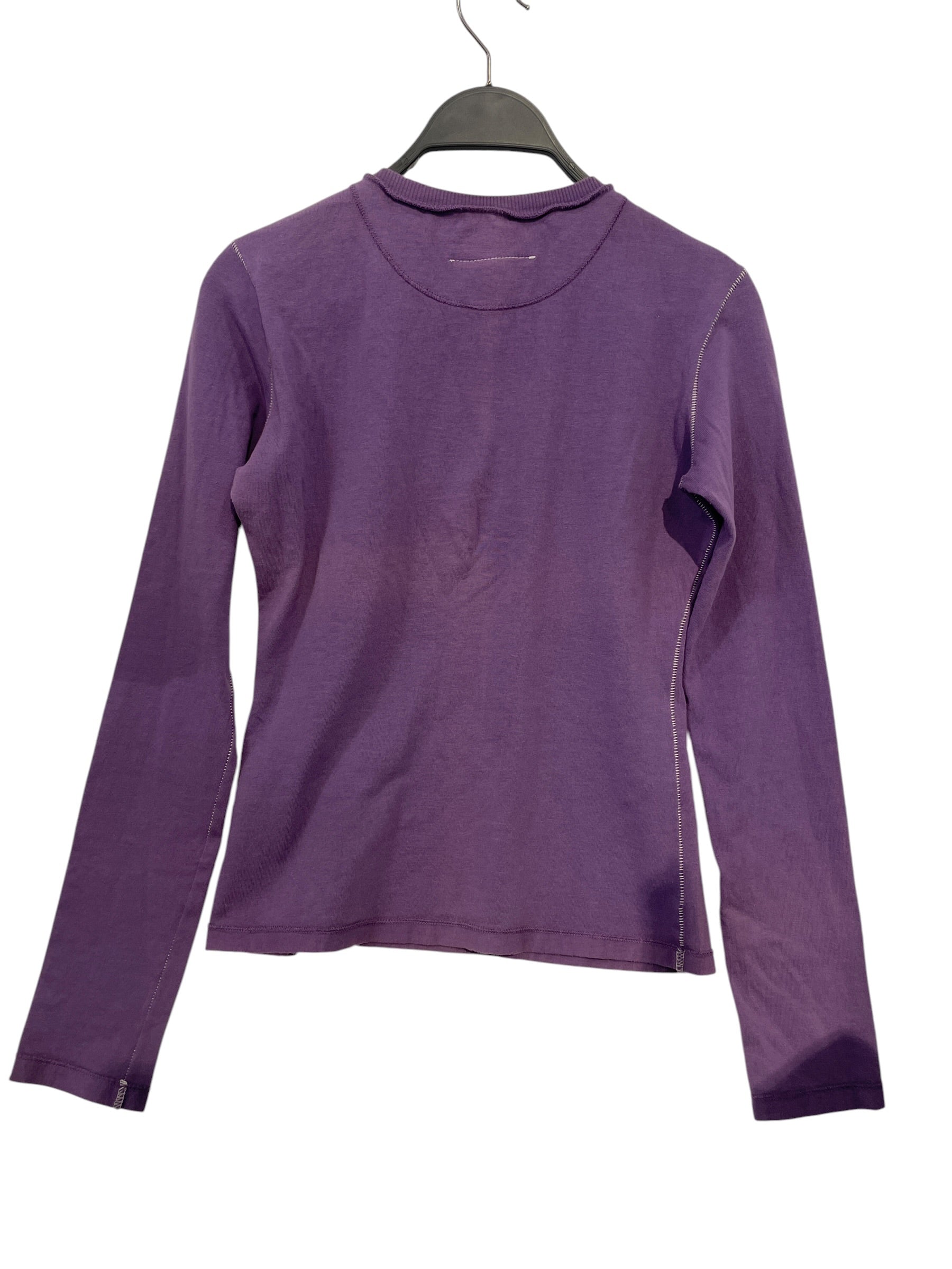 MM6/LS T-Shirt/S/Cotton/PPL/front poket view 2