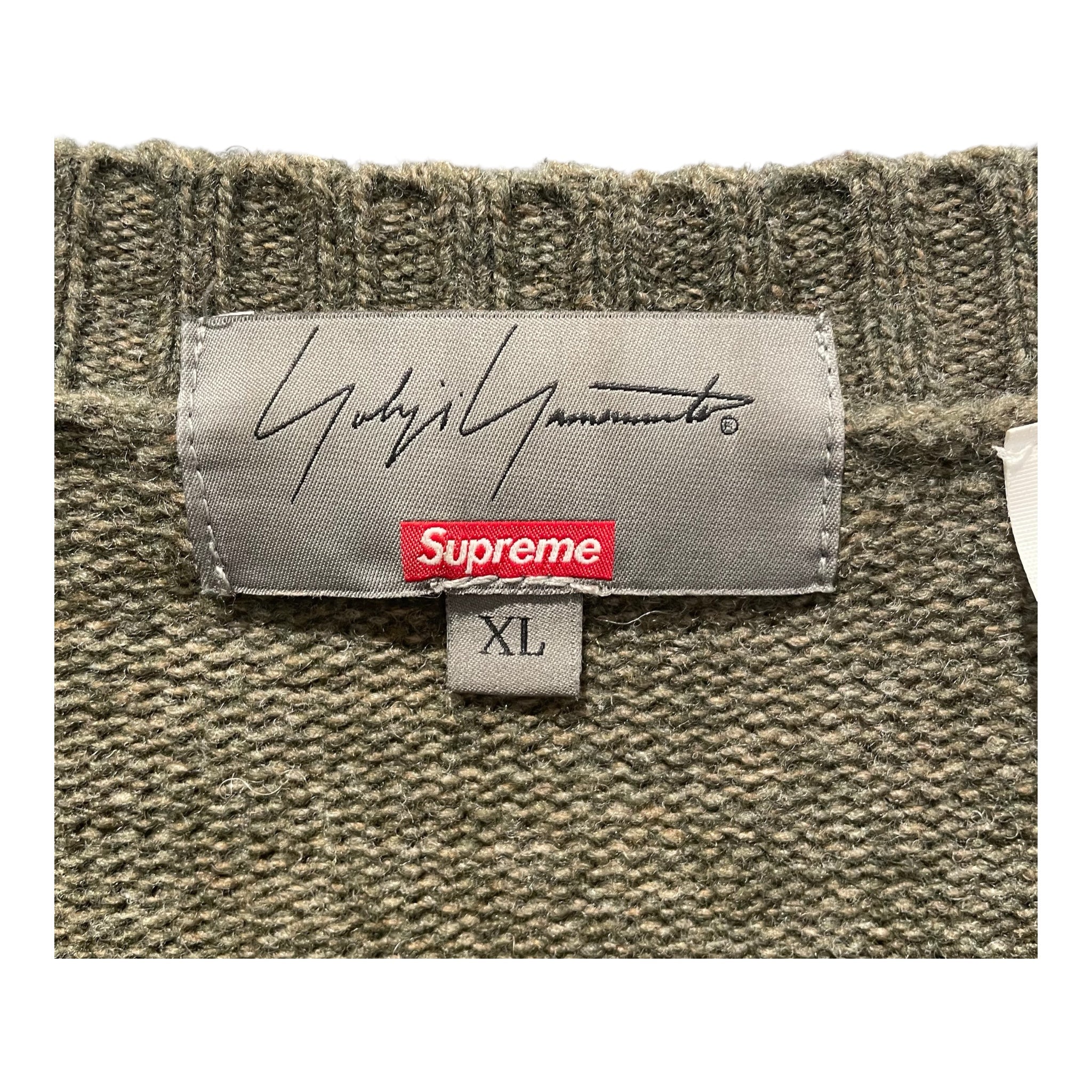 Supreme/YOHJI YAMAMOTO/Heavy Sweater/XL/Wool/GRN/TEKKEN KITSUNE view 3