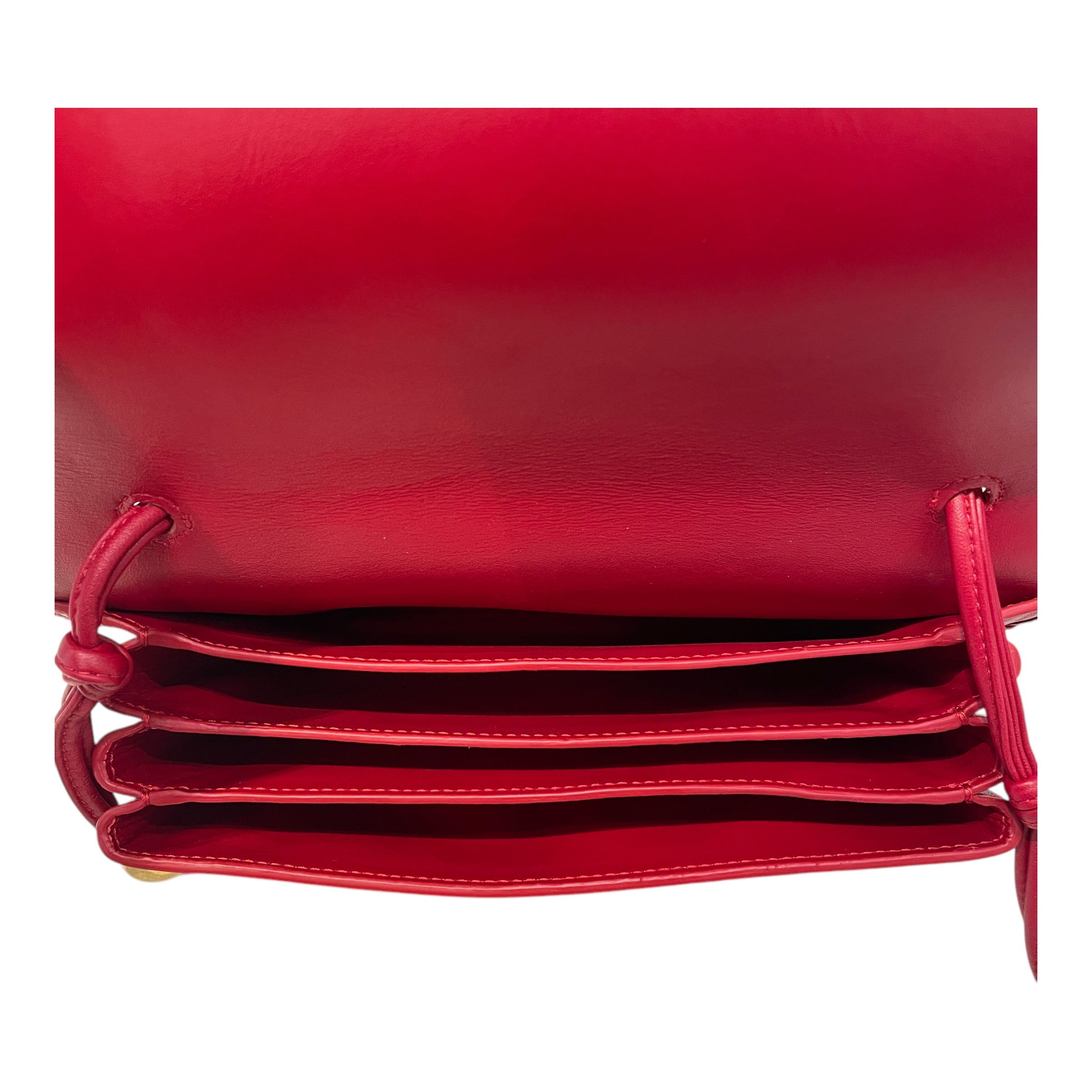 BOTTEGA VENETA/Cross Body Bag/Leather/RED/ view 4