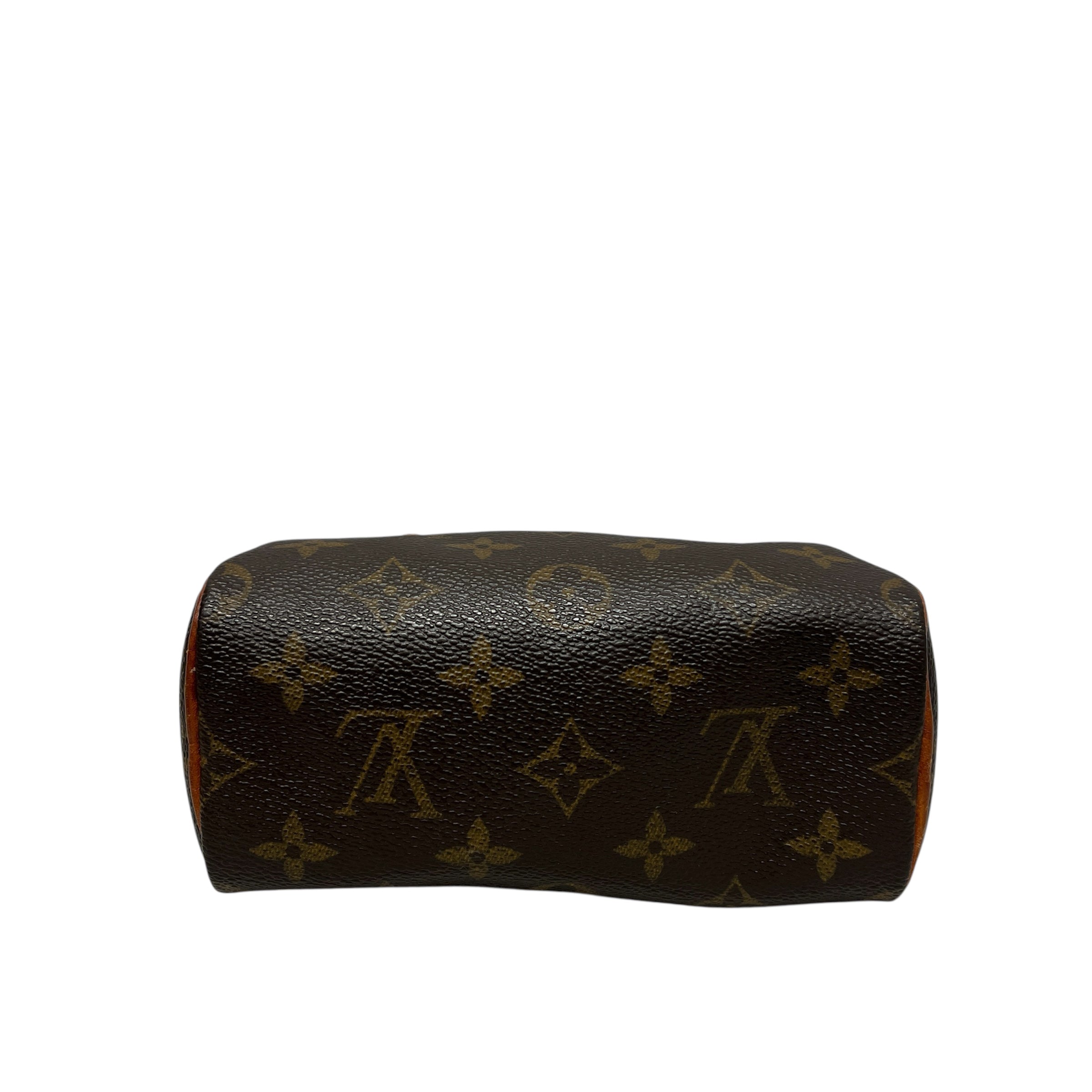 LOUIS VUITTON/Cross Body Bag/Monogram/Leather/BRW/nano speedy view 4