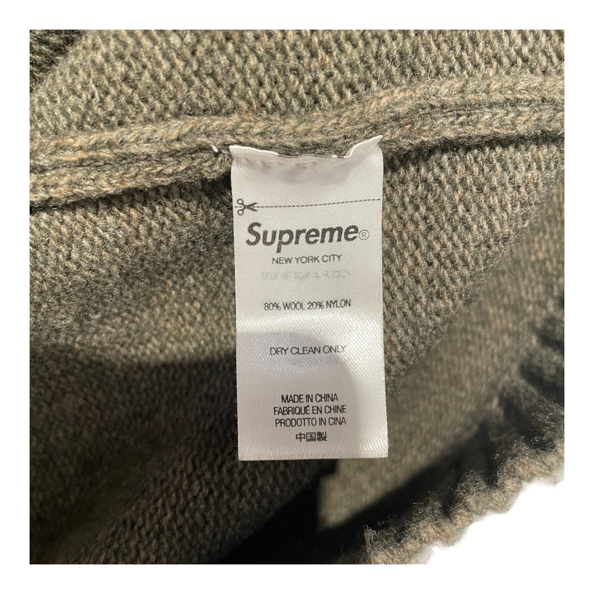 Supreme/YOHJI YAMAMOTO/Heavy Sweater/XL/Wool/GRN/TEKKEN KITSUNE view 5