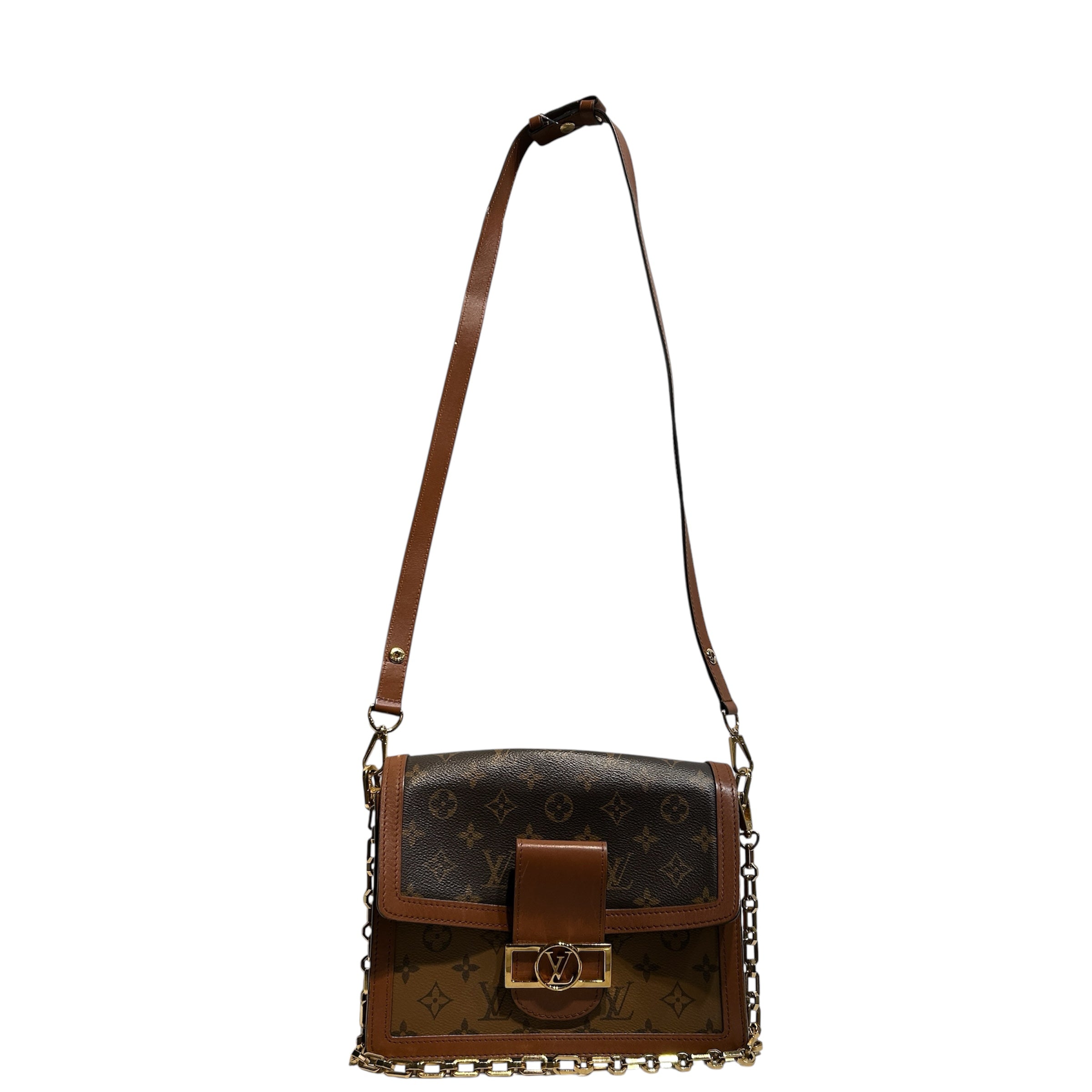 LOUIS VUITTON/Bag/Monogram/Leather/BRW/Monogram Dauphine view 1