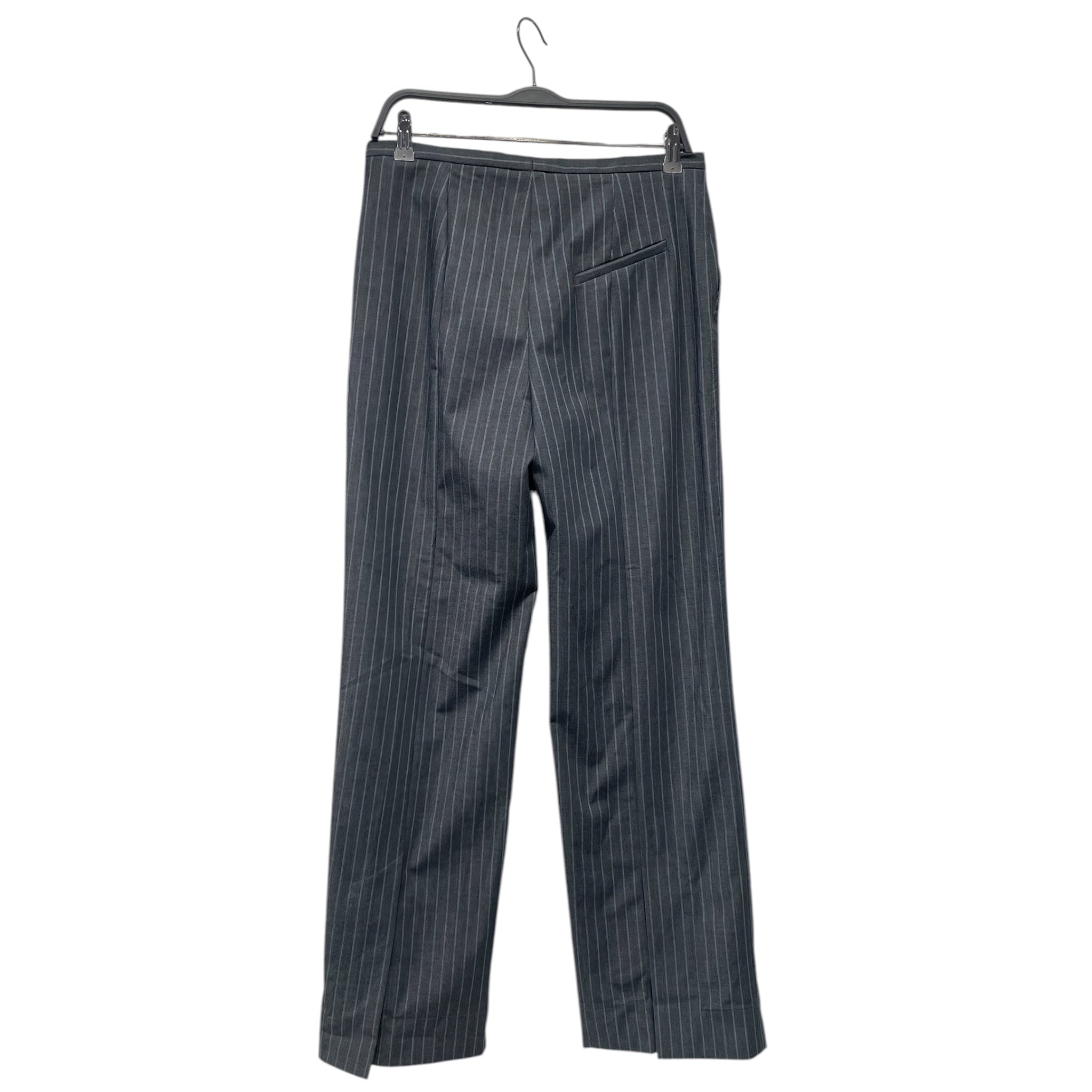 GANNI/Bootcut Pants/38/Stripe/Polyester/GRY/Low-rise/pin strip, side zip slacks view 2