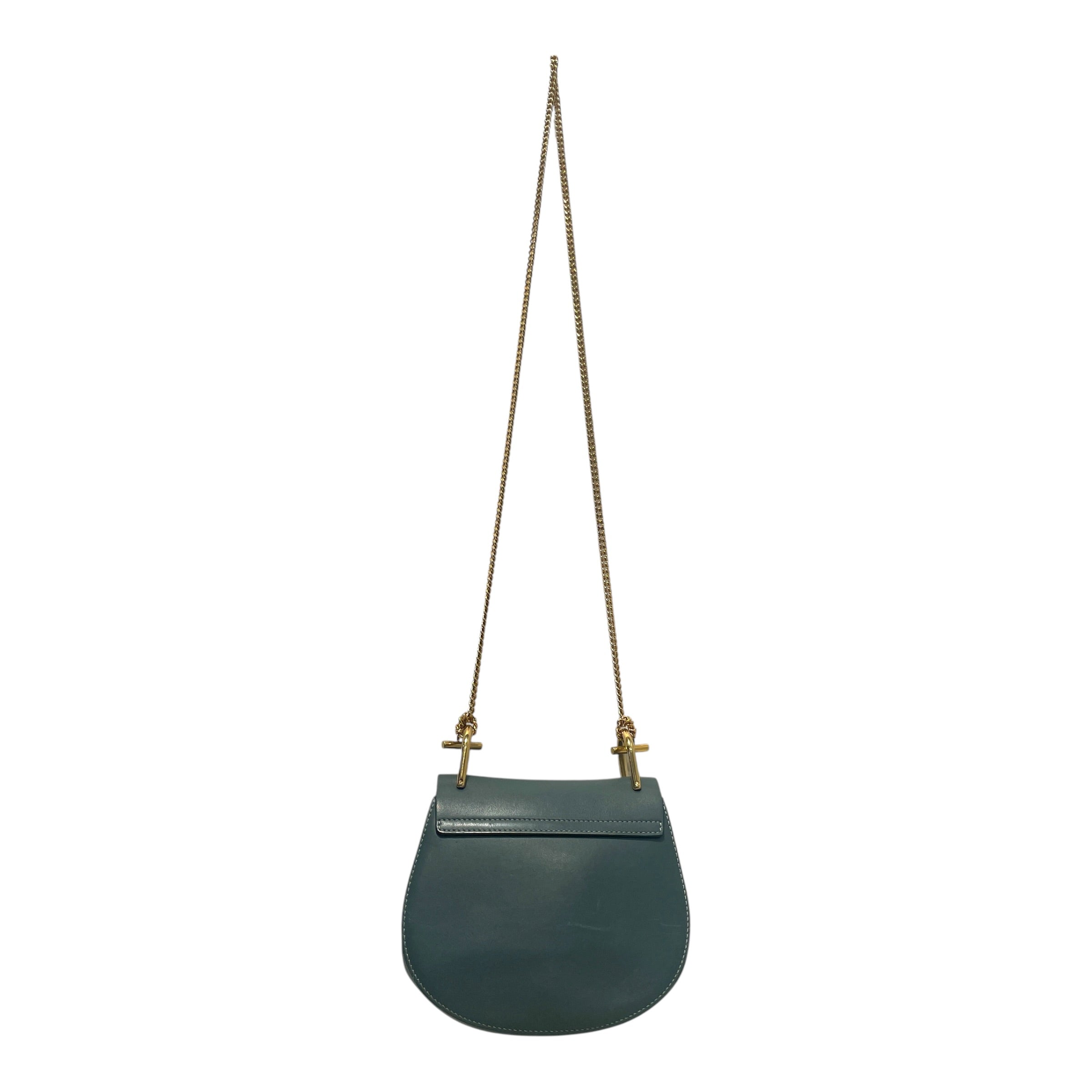Chloe/Cross Body Bag/Suede/BLU/Drew Crossbody Bag view 4