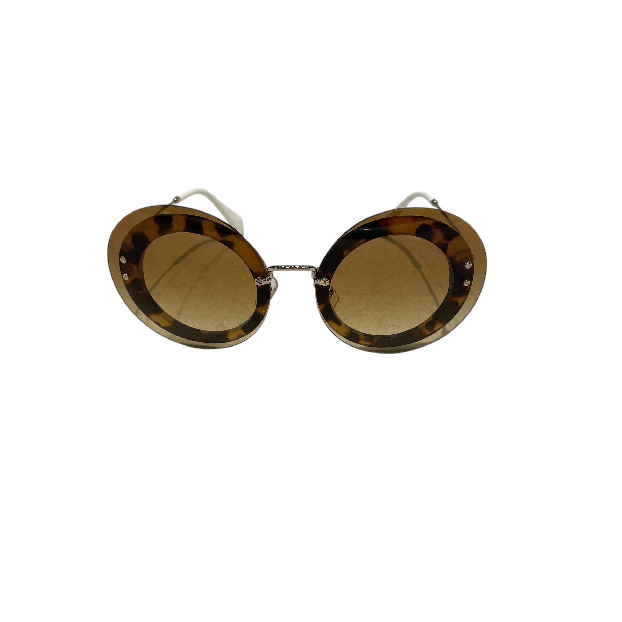 MIU MIU/Sunglasses/Animal Pattern/Metal/BRW/MU59US view 1