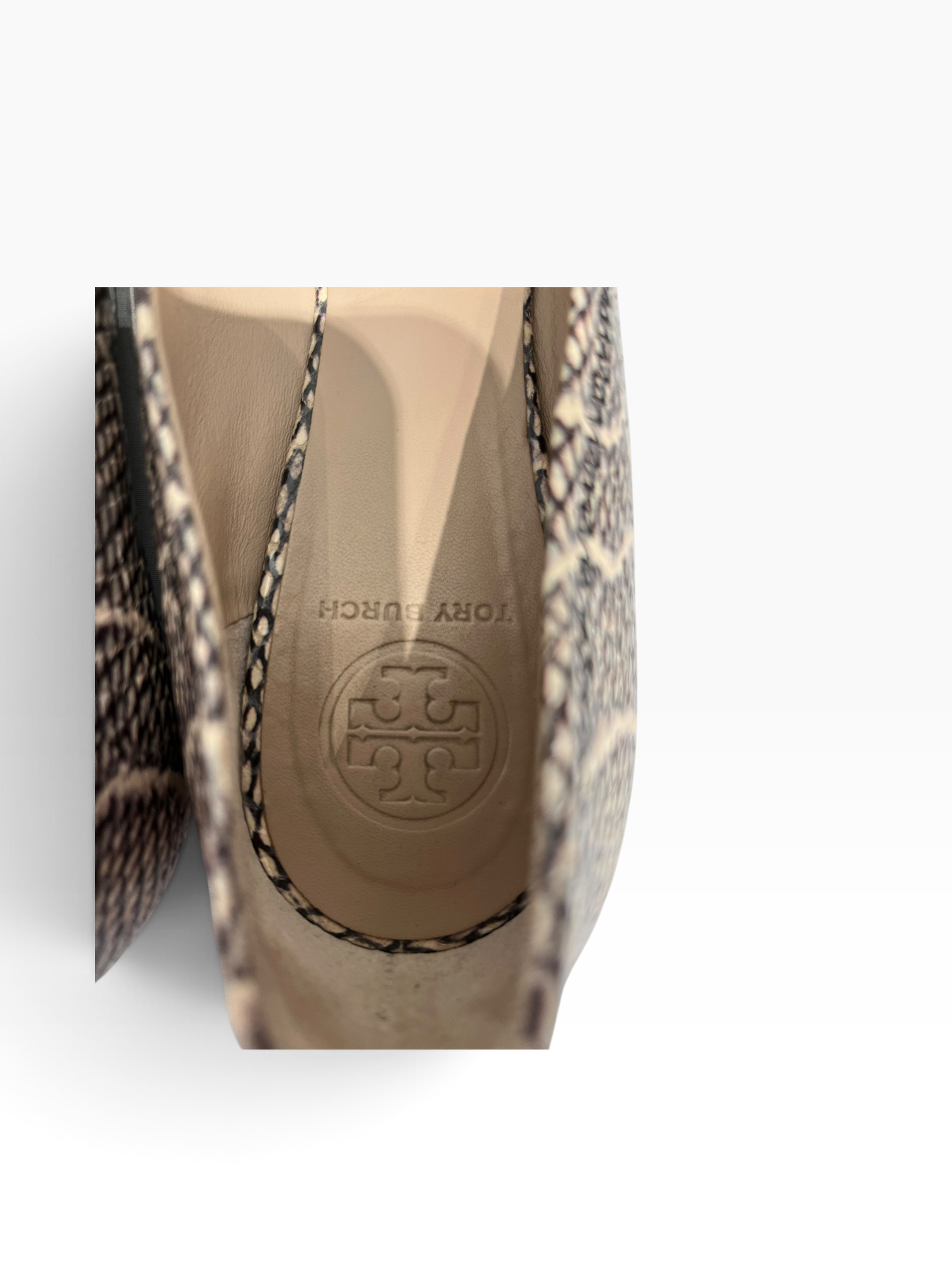 TORY BURCH/Flat Shoes/US 7.5/Animal Pattern/KHK/Reva Pewter Cobra Flats view 5