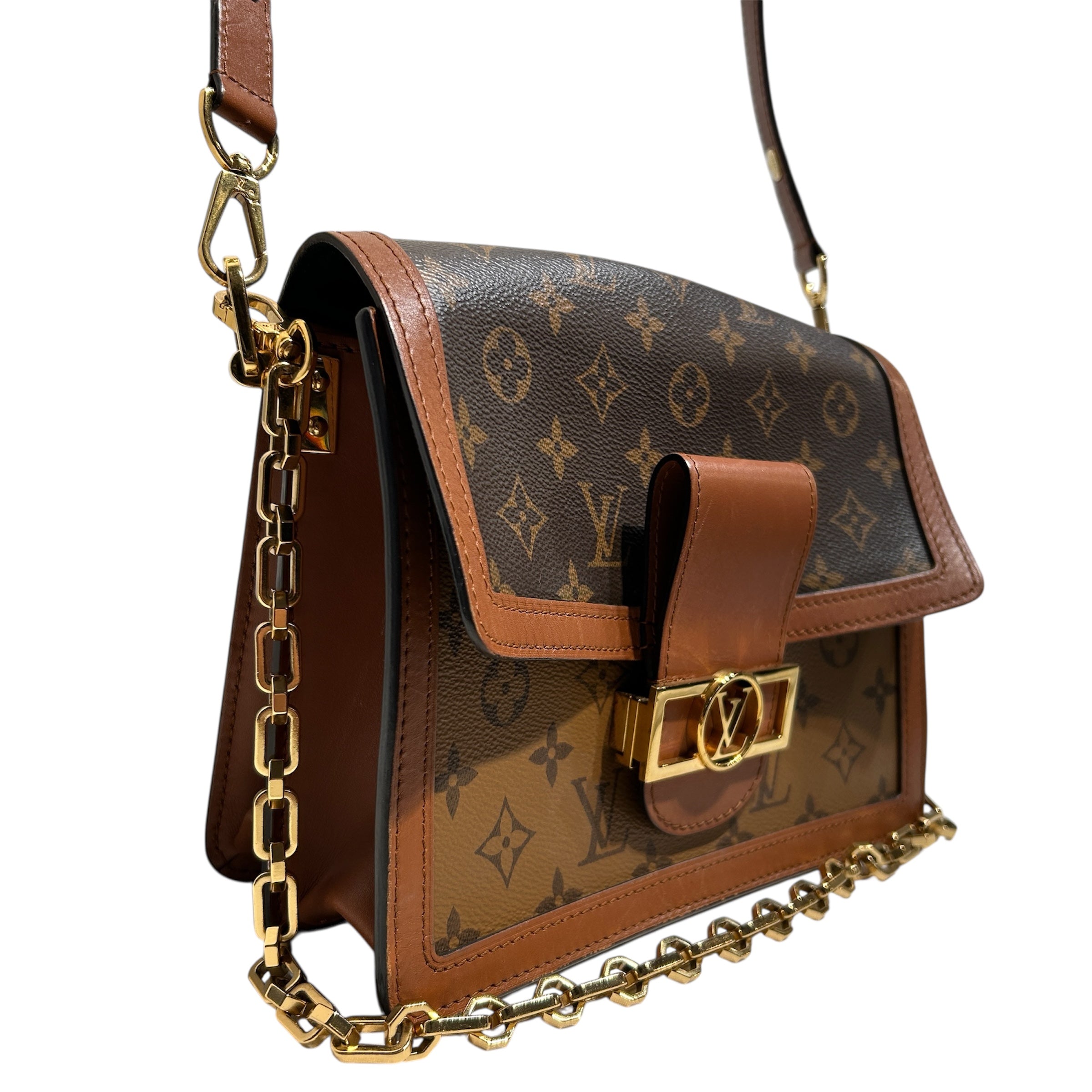 LOUIS VUITTON/Bag/Monogram/Leather/BRW/Monogram Dauphine view 6