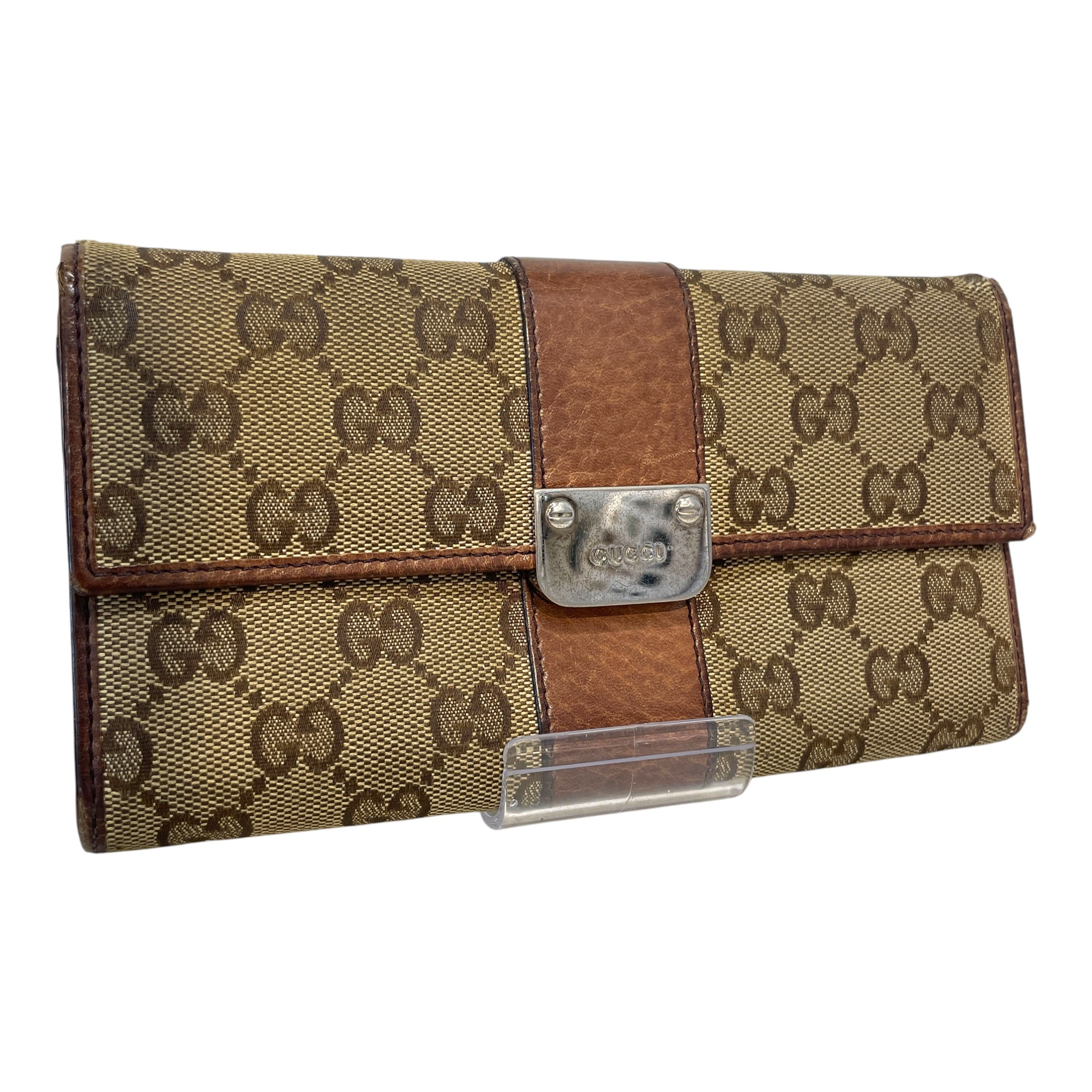 GUCCI/Long Wallet/Monogram/Cotton/BRW/GG Continental Wallet view 1