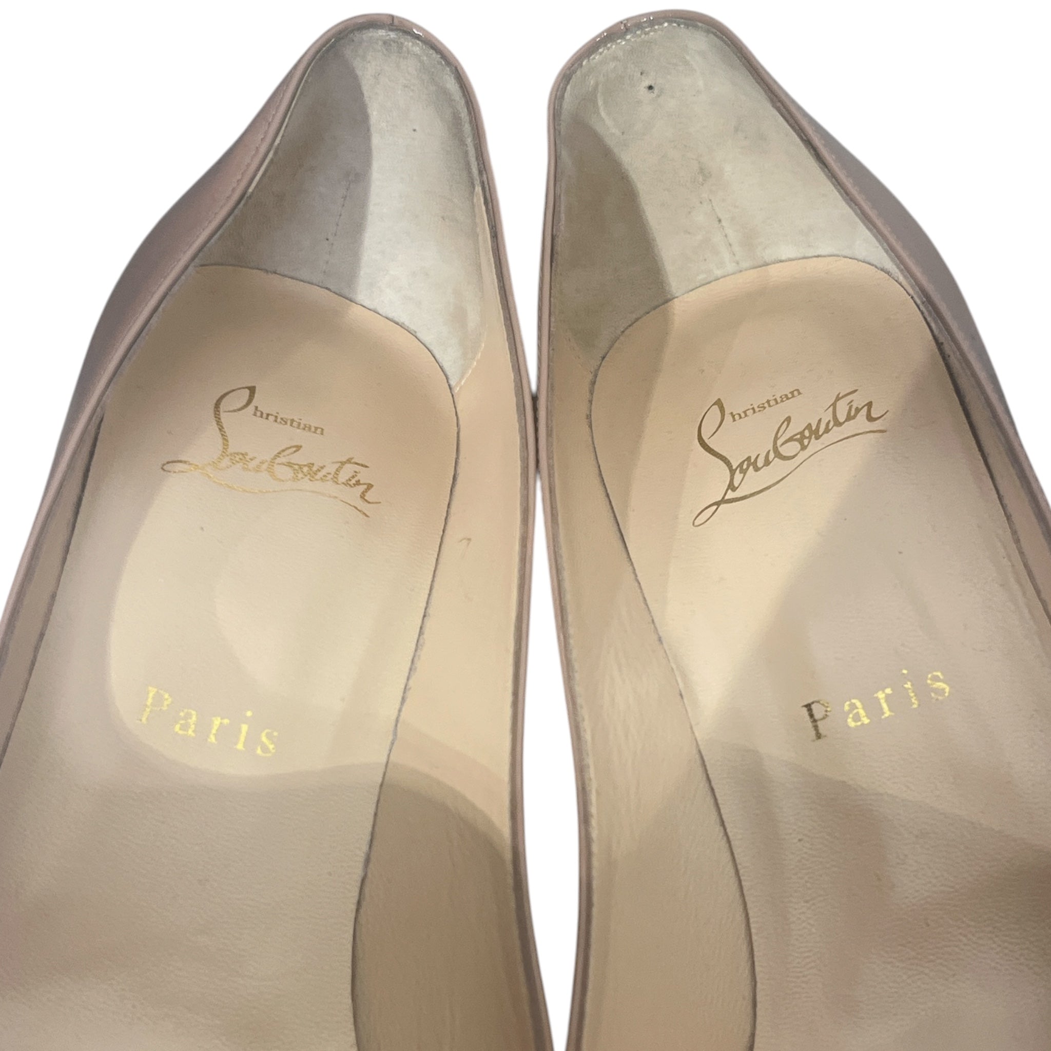 Christian Louboutin/Heels/EU 37.5/Leather/BEG/So Kate 100 view 3