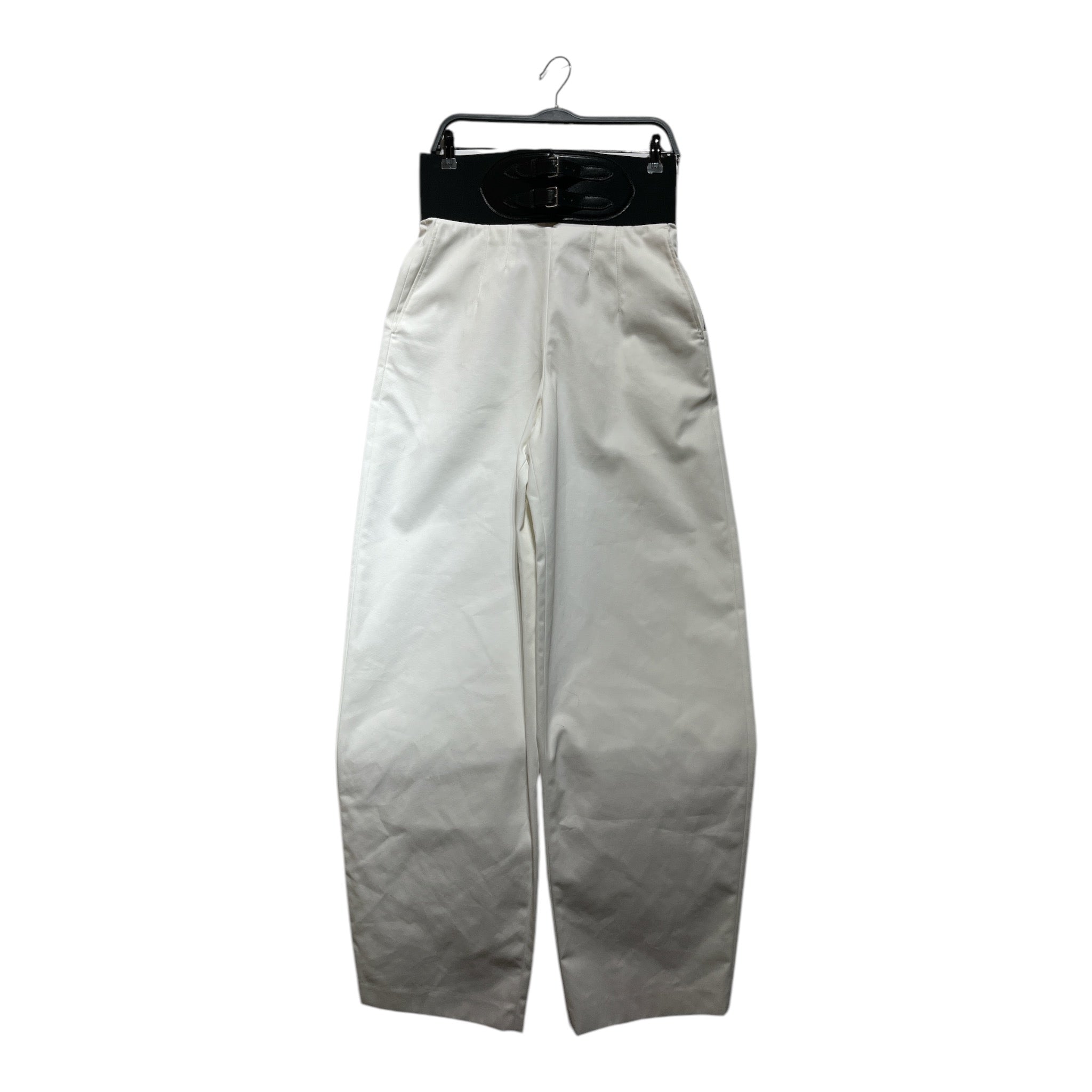 ALAIA/Straight Pants/42/Cotton/WHT/ view 1