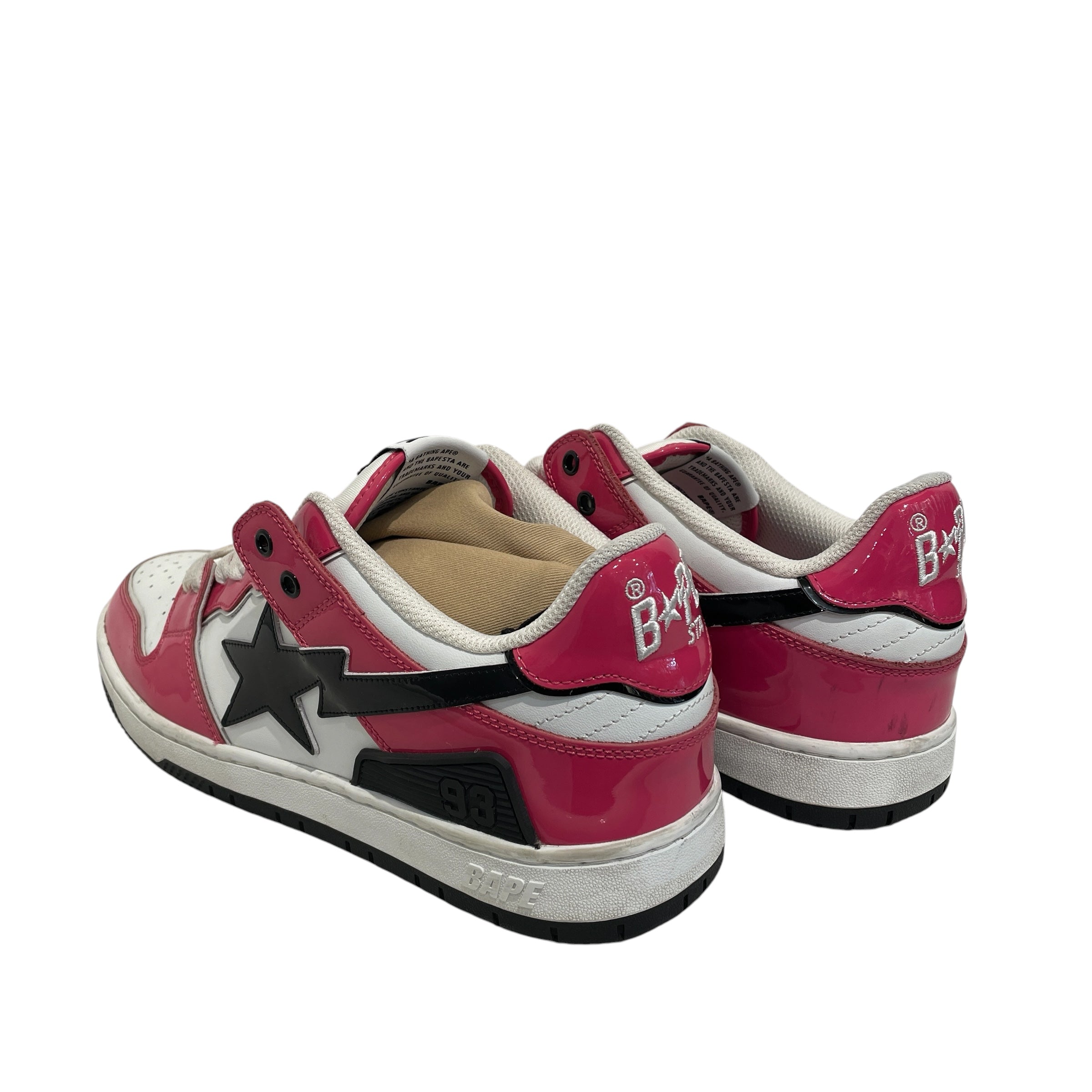 BAPE STA!/Low-Sneakers/US 12/Leather/PNK/ view 2