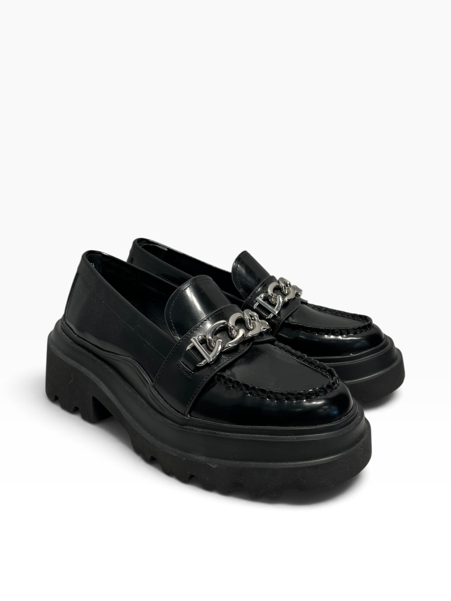 G.H.Bass&Co./Loafers/US 8.5/Leather/BLK/ view 1