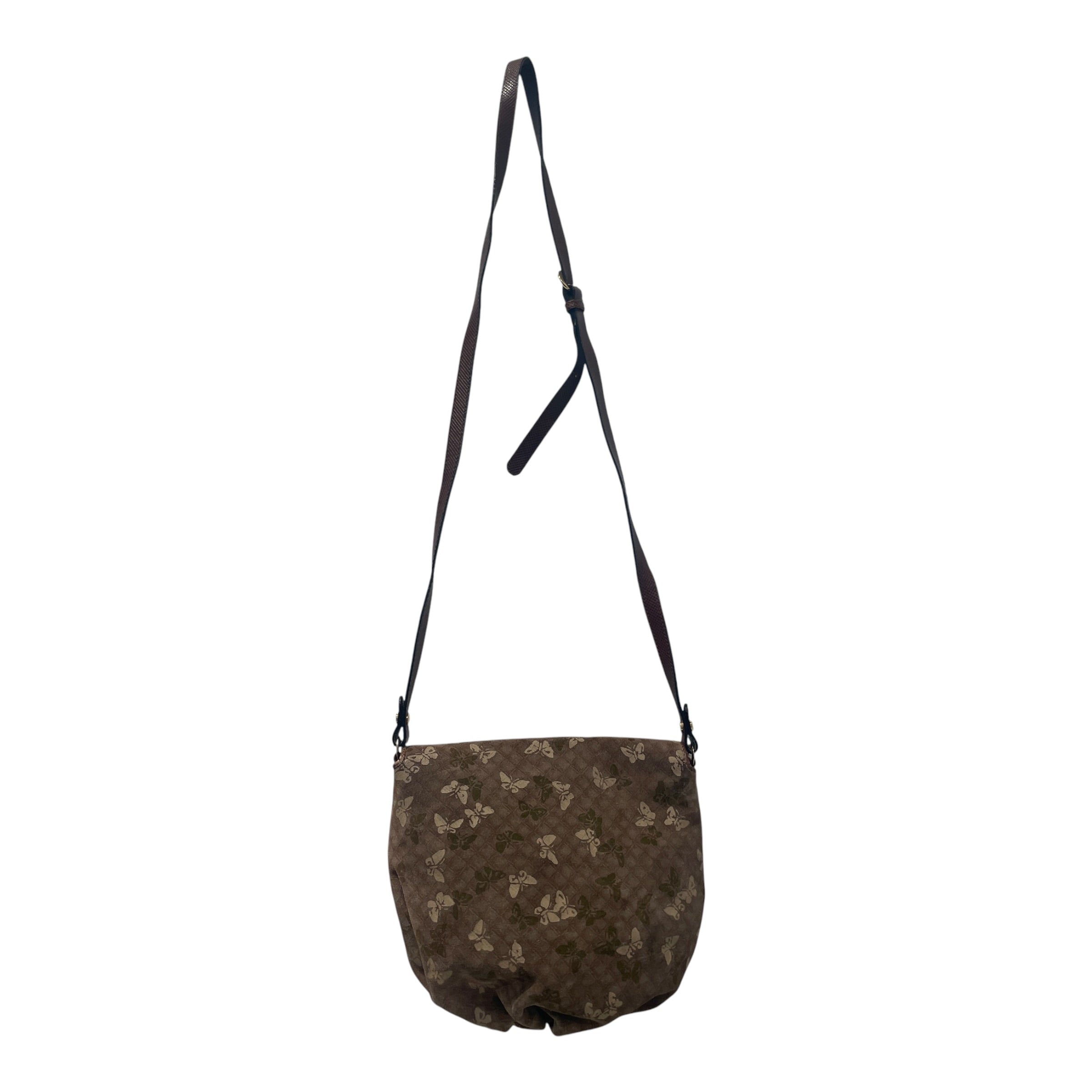 BOTTEGA VENETA/Cross Body Bag/All Over Print/Cotton/BRW/Butterfly Tassel Bag view 4