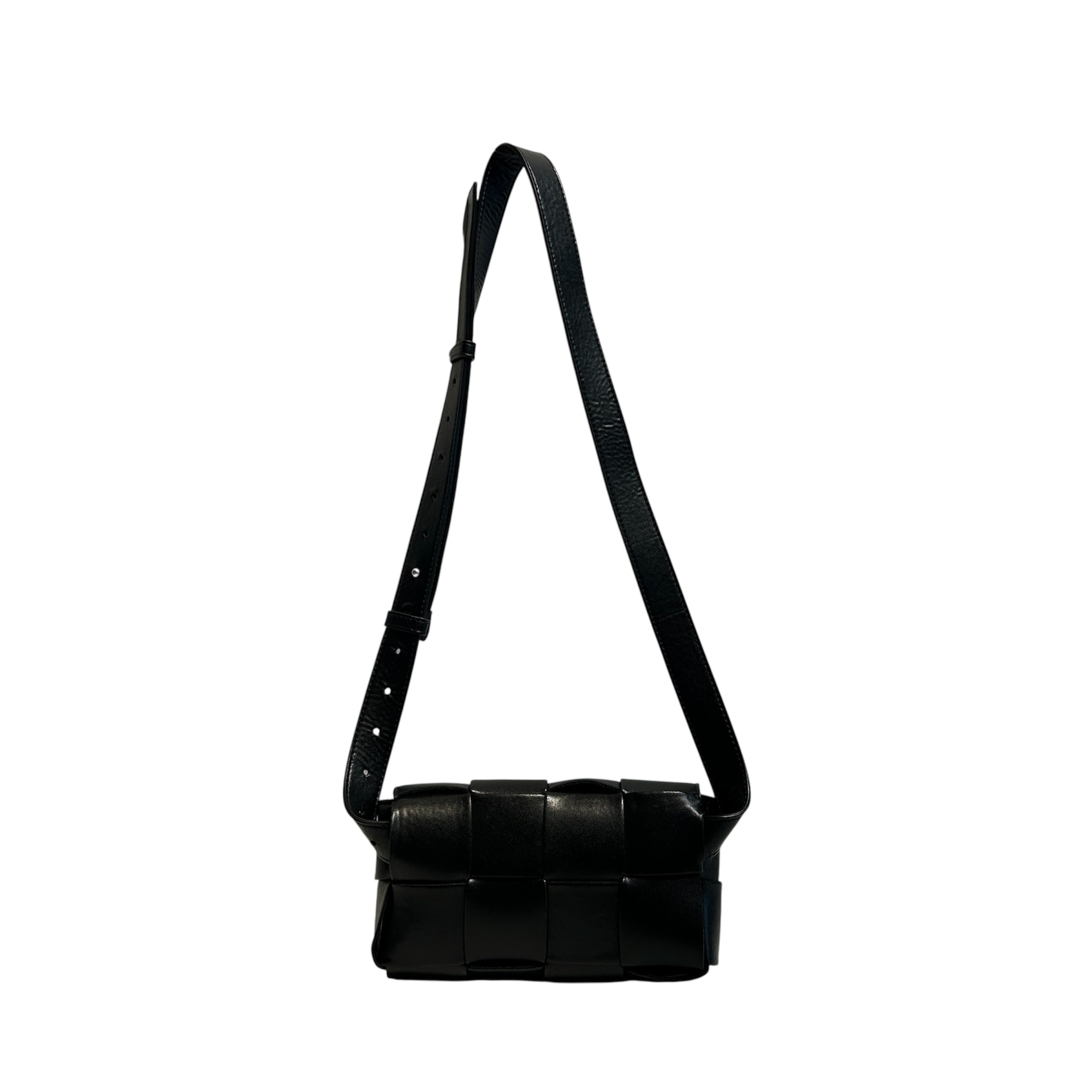 BOTTEGA VENETA/Fanny Pack/Leather/BLK/Intrecciato Cassette view 2