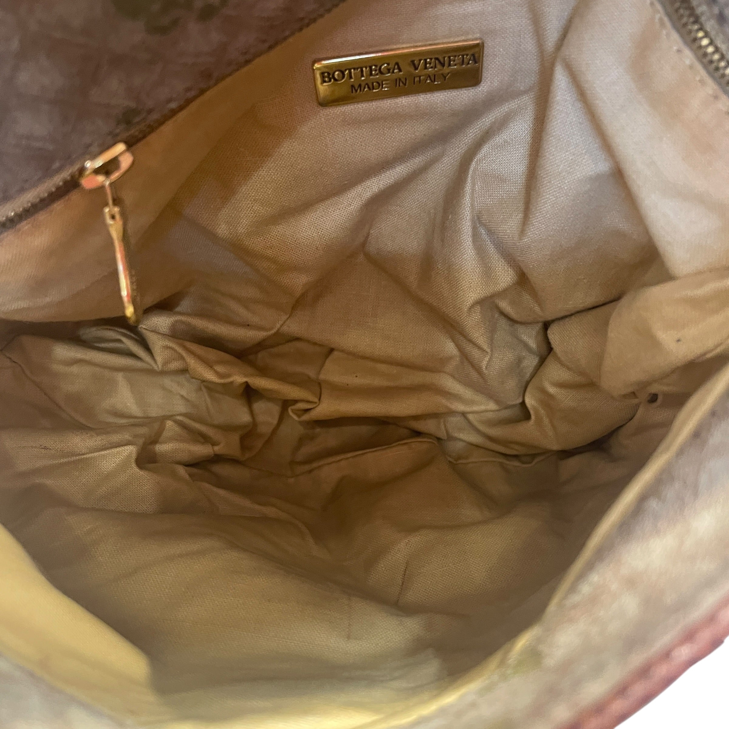 BOTTEGA VENETA/Cross Body Bag/All Over Print/Cotton/BRW/Butterfly Tassel Bag view 5