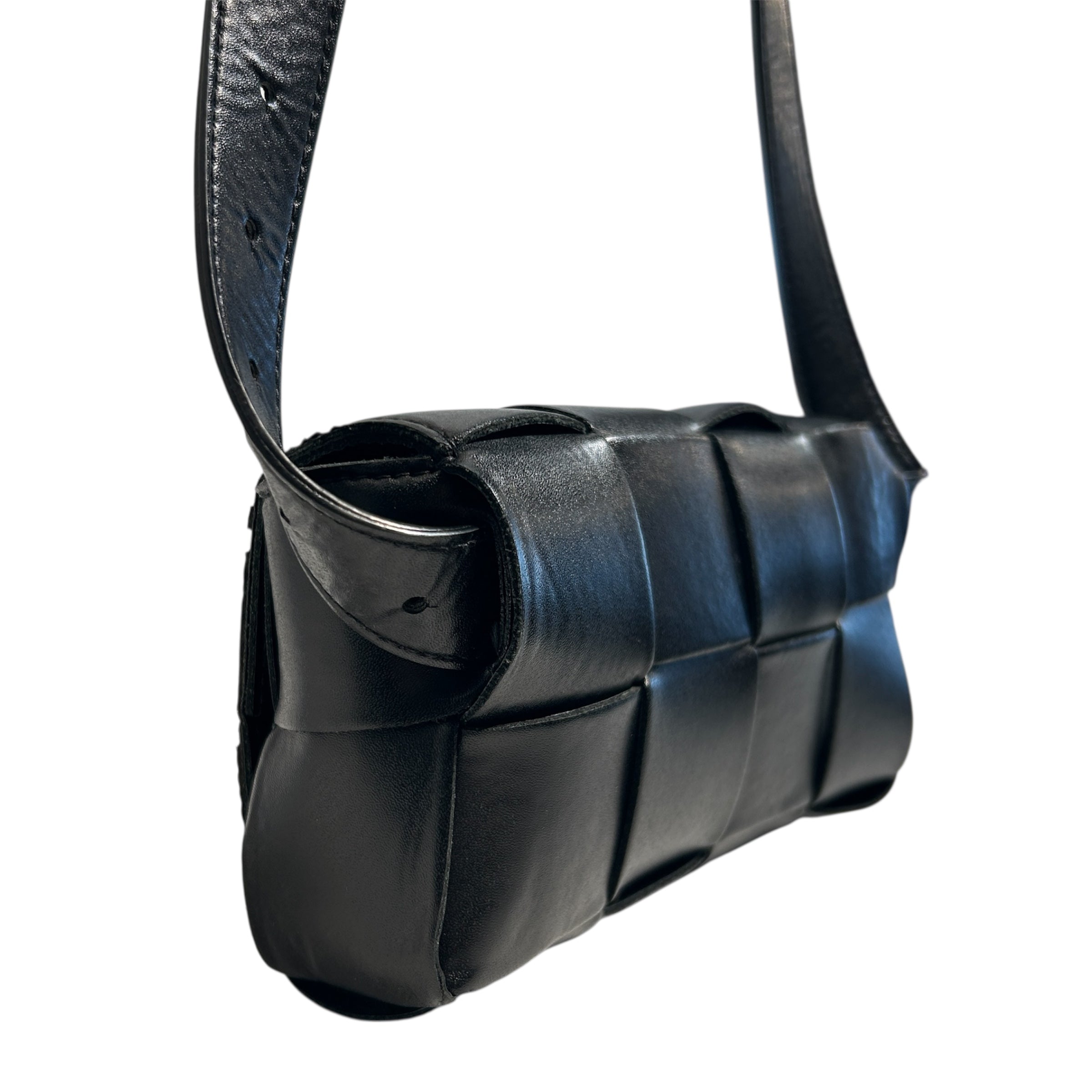 BOTTEGA VENETA/Fanny Pack/Leather/BLK/Intrecciato Cassette view 5