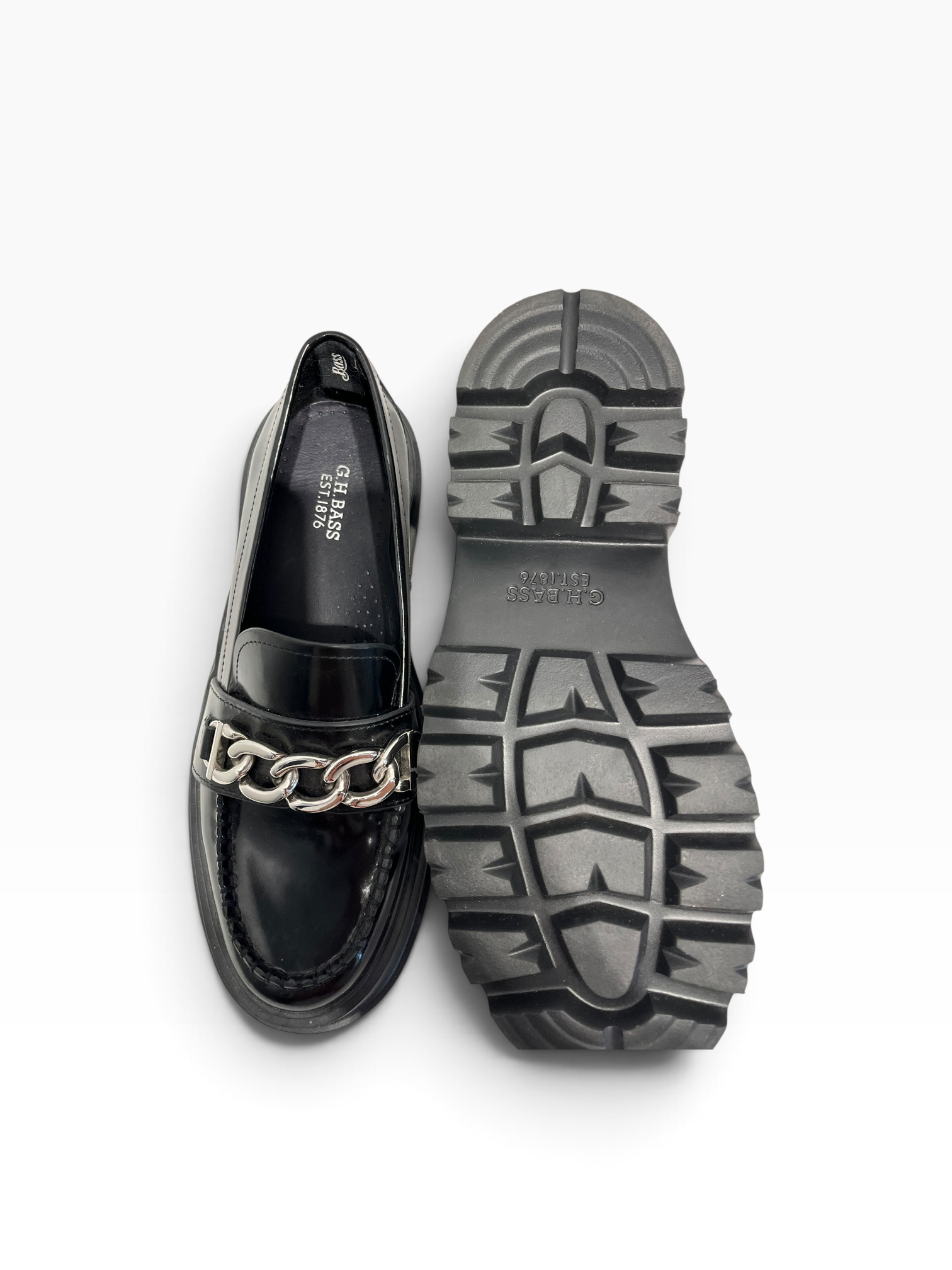 G.H.Bass&Co./Loafers/US 8.5/Leather/BLK/ view 4