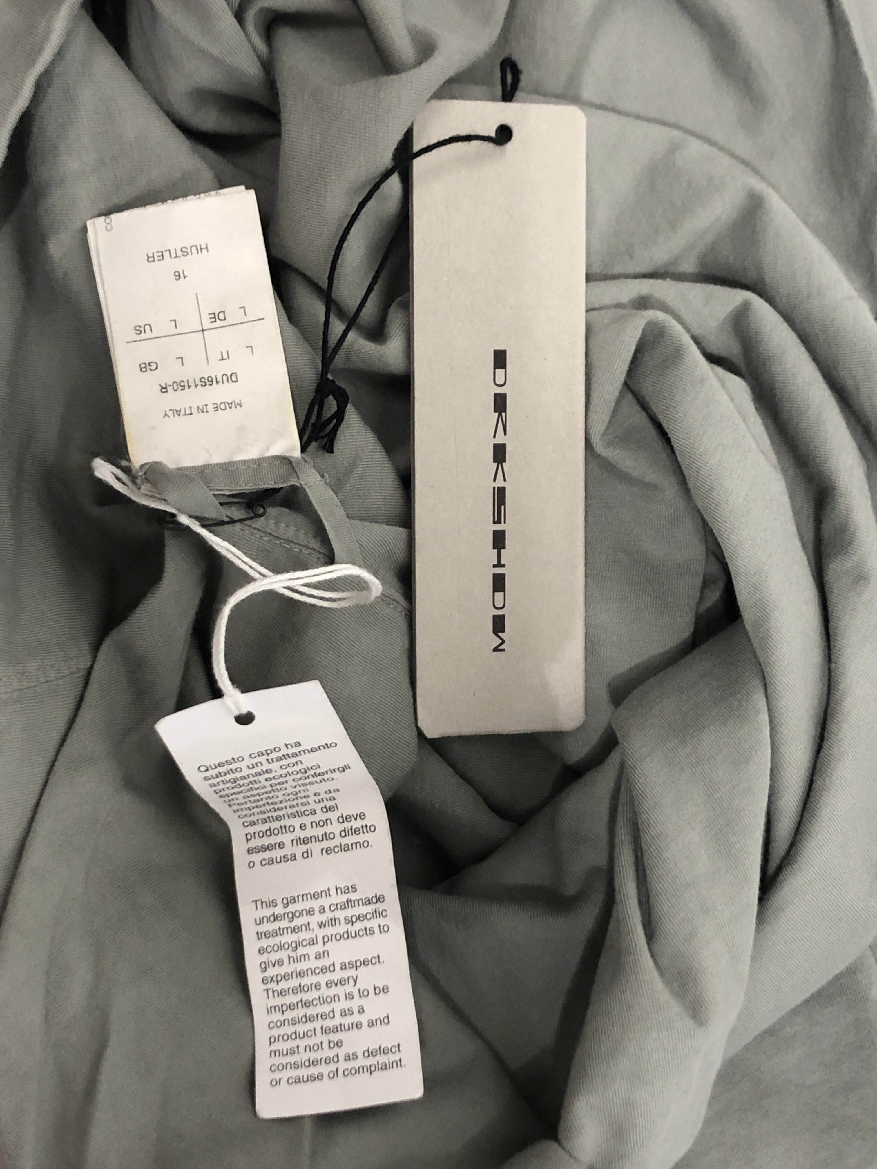RICK OWENS DRKSHDW/Tank Top/L/Cotton/GRY/ view 3