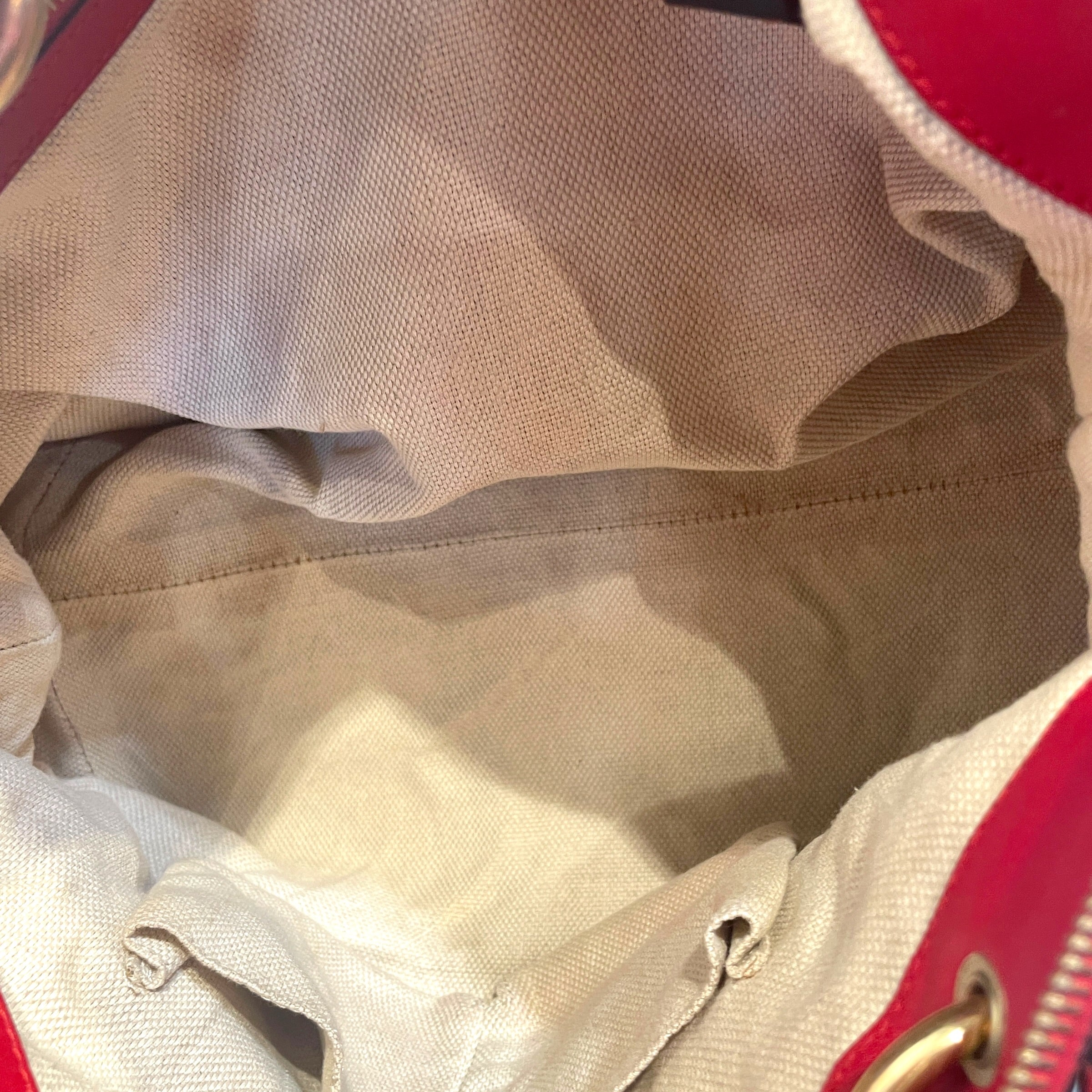 GUCCI/Hand Bag/Monogram/Leather/RED/Guccissima Valentine Bag view 4