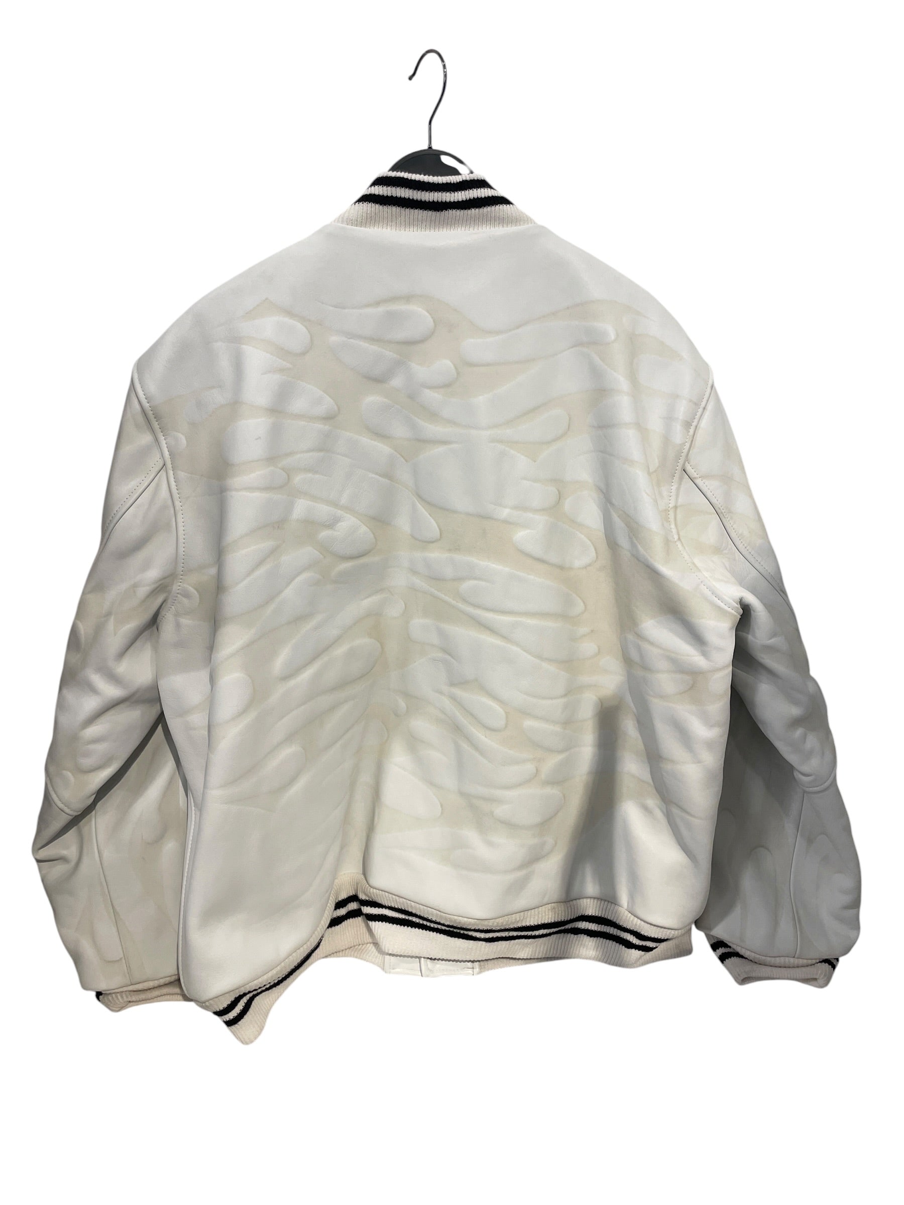 HELLSTAR/Leather Jkt/XL/Leather/WHT/All Over Print/TRIBAL LEATHER WHT QUILTLINED view 2