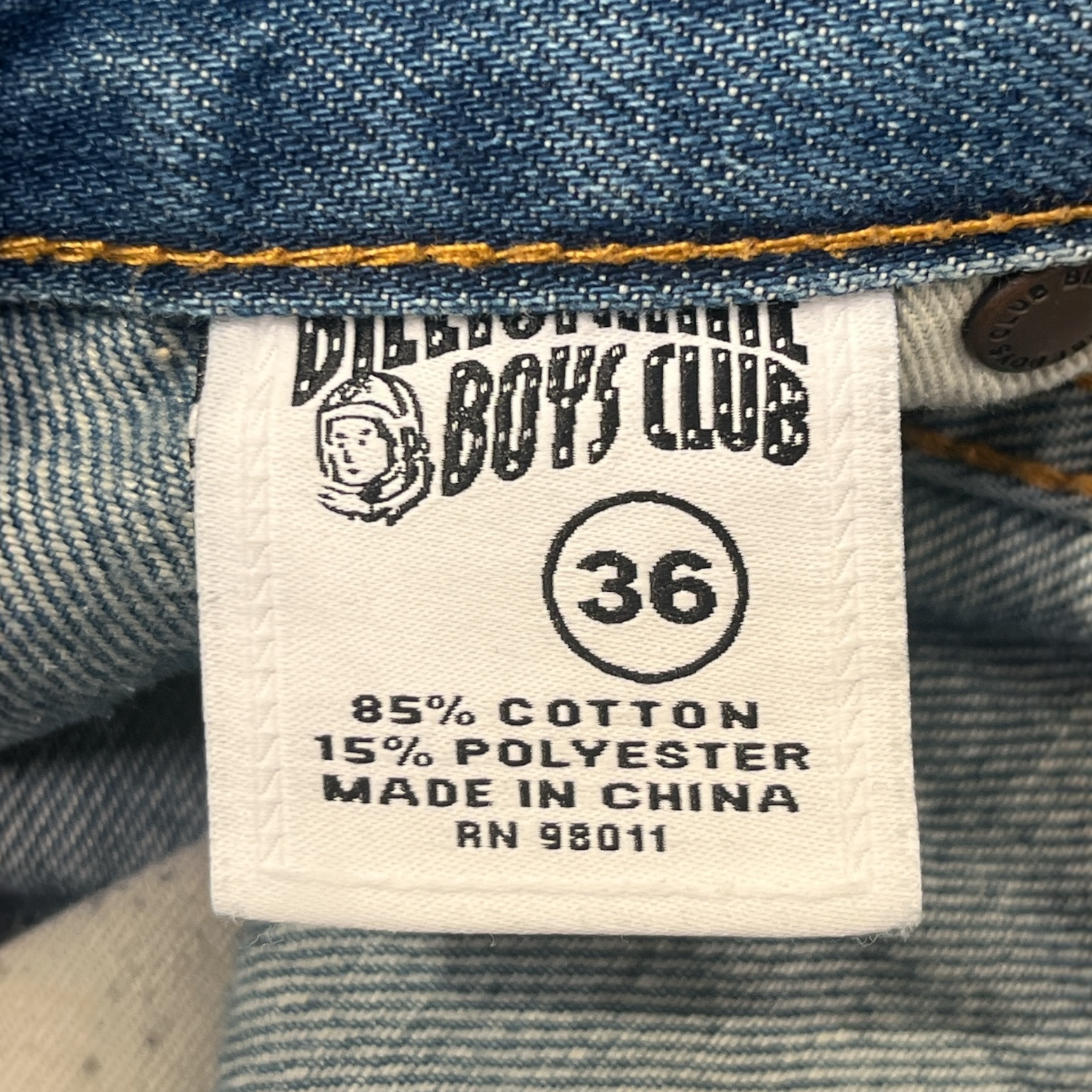 BILLIONAIRE BOYS CLUB/Pants/36/Cotton/BLU/Graphic/DISTRESSED PLAID W PATCHES view 3