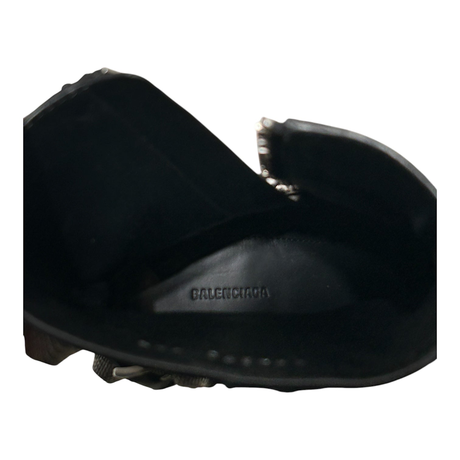 BALENCIAGA/Heels/US 7.5/Leather/BLK/ARENA AGNEU HEELS view 3