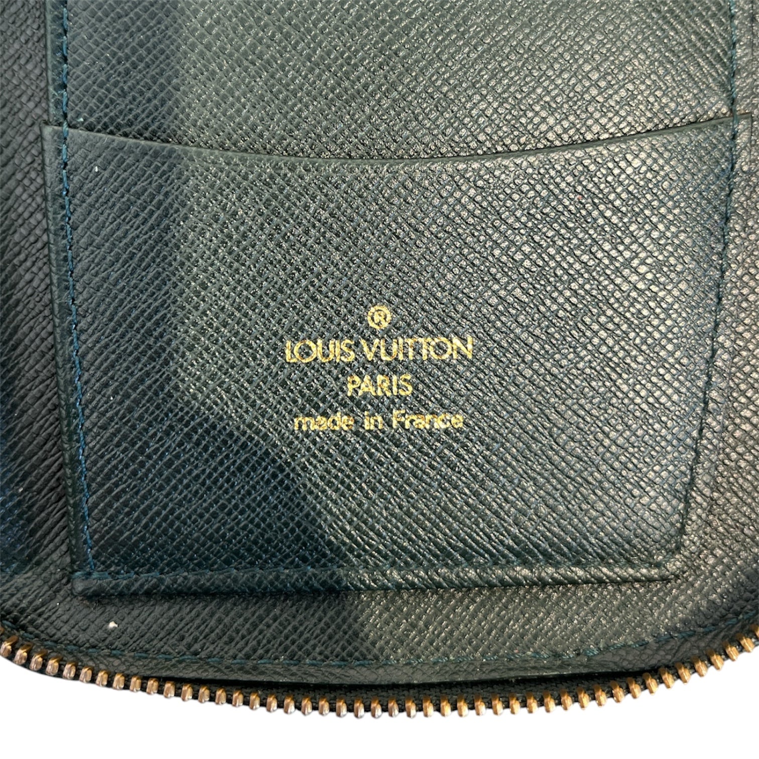 LOUIS VUITTON/Long Wallet/Leather/GRN/LV TAIGA LEATHER ATOLL ZIP view 4