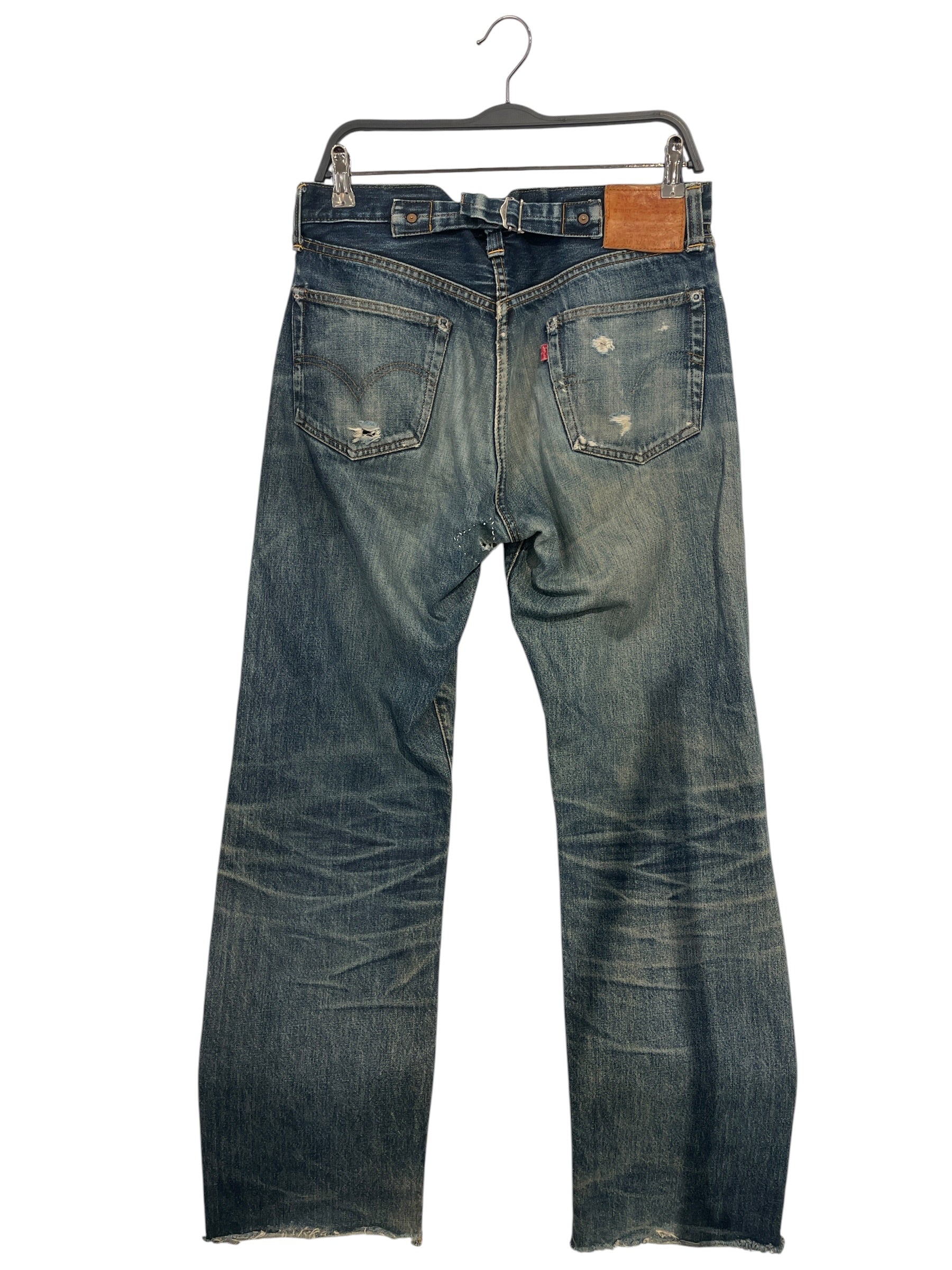 Levi's/Straight Pants/34/Denim/IDG/BUCKLE BACK, SELVEGE view 2