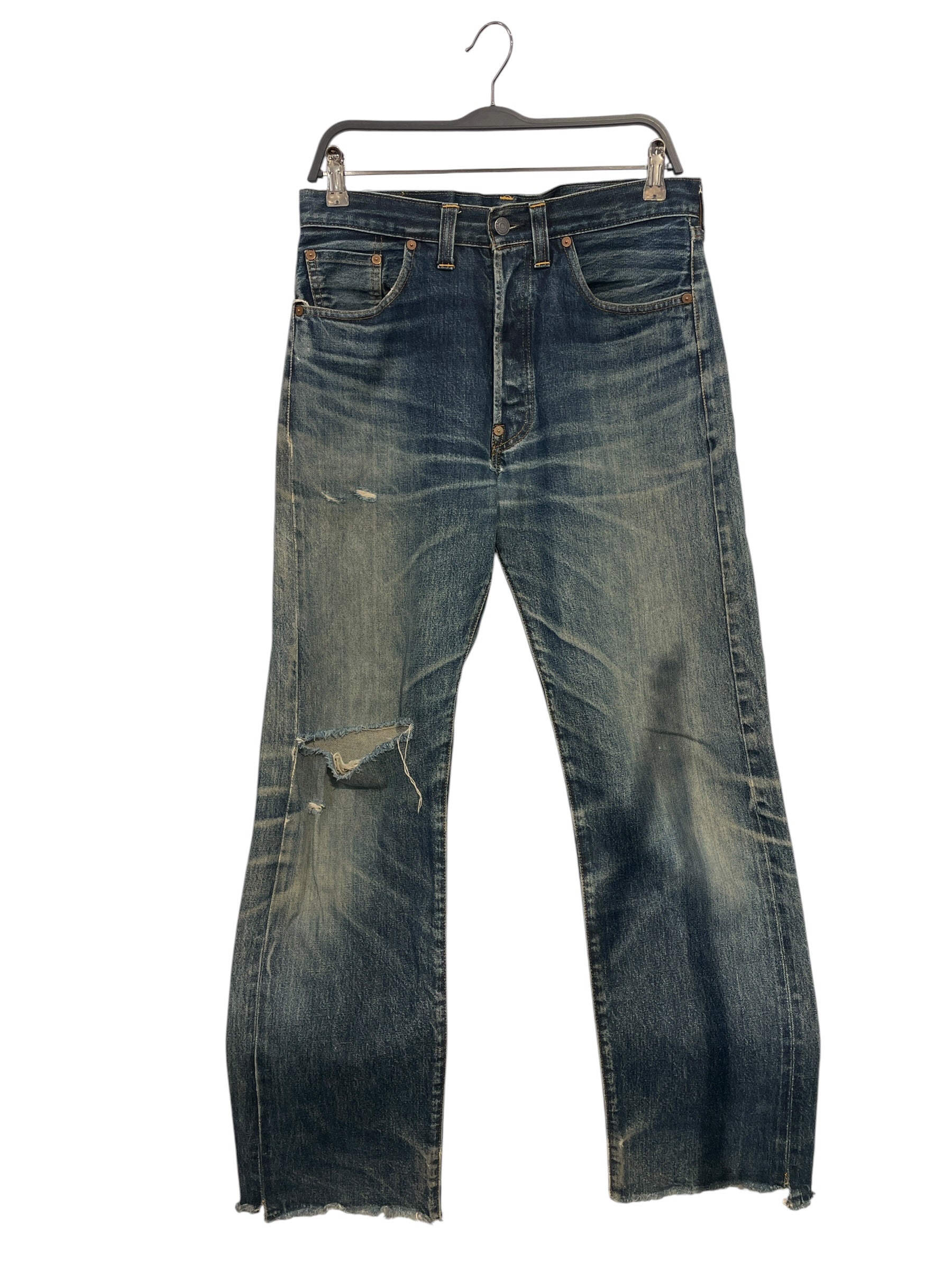 Levi's/Straight Pants/34/Denim/IDG/BUCKLE BACK, SELVEGE view 1