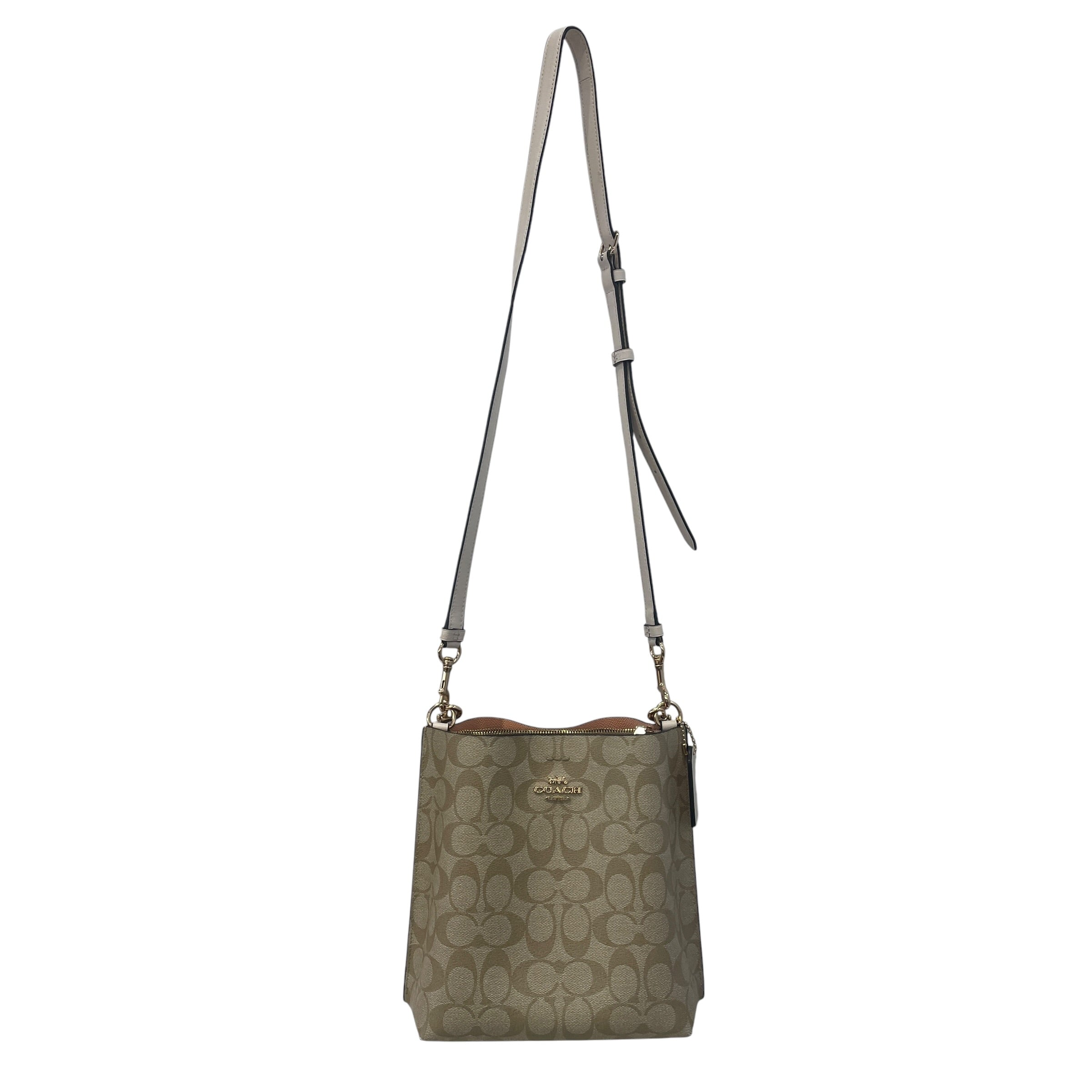 COACH/Cross Body Bag/All Over Print/Leather/BEG/ view 1