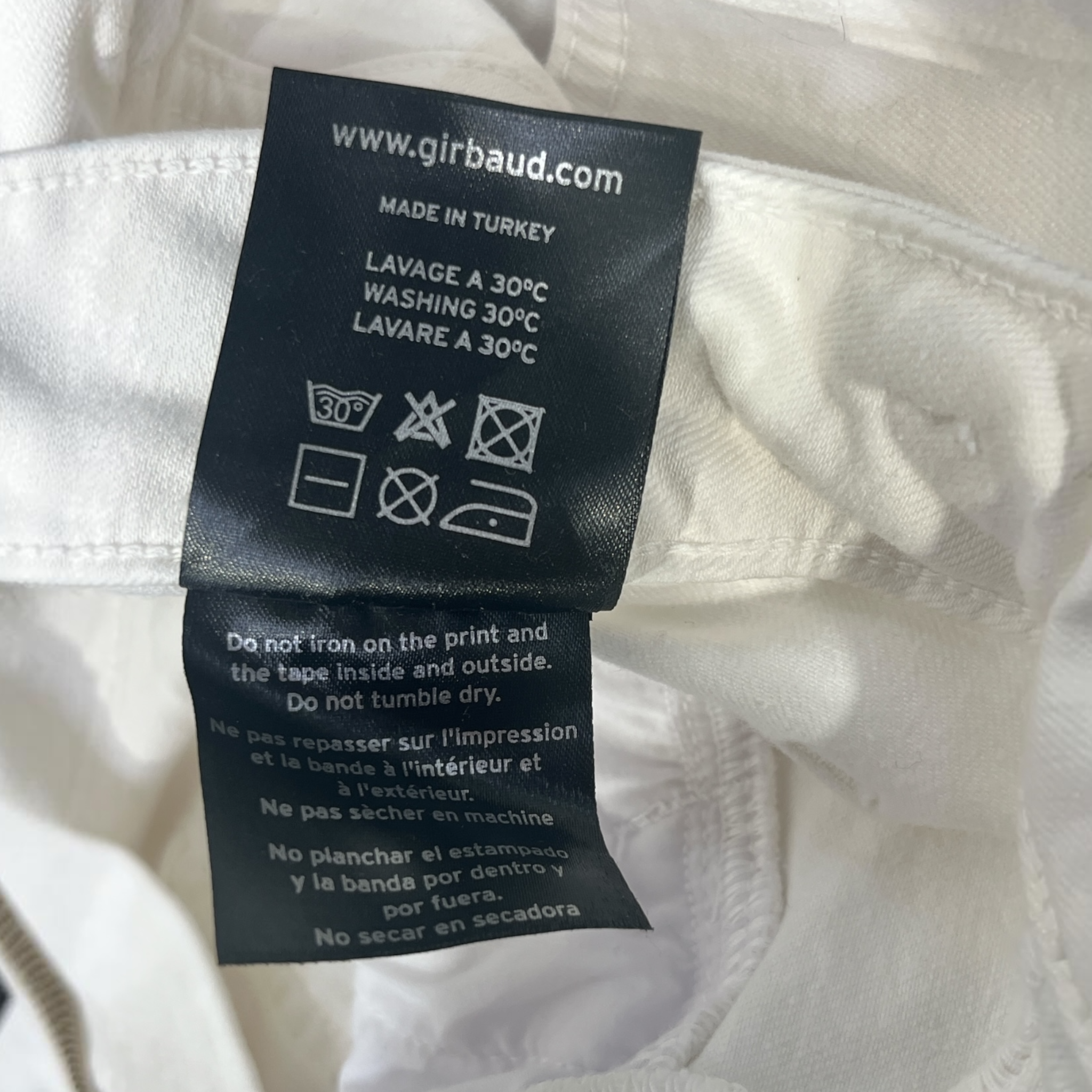 MARITHE FRANCOIS GIRBAUD/Straight Pants/33/Denim/WHT/ view 3