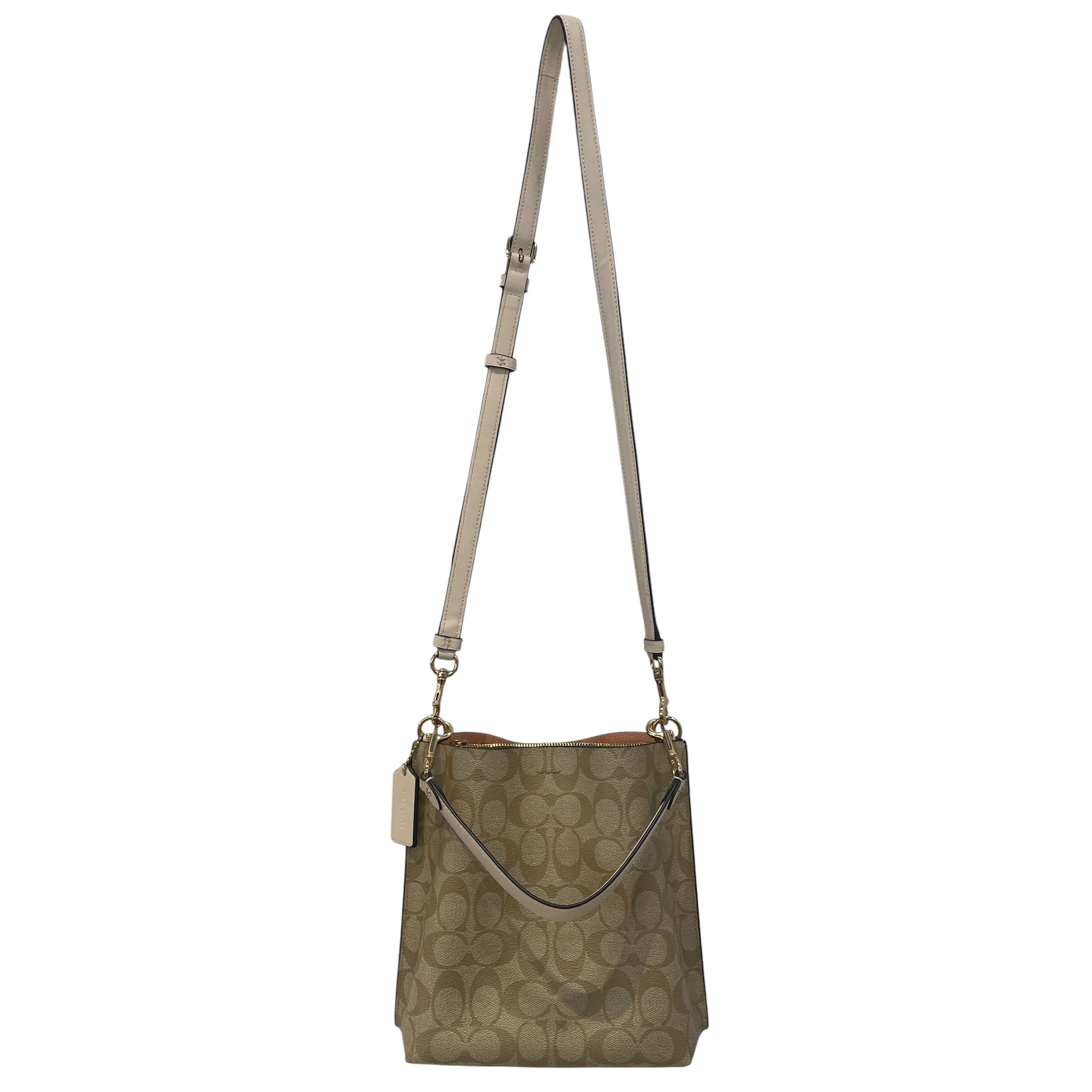 COACH/Cross Body Bag/All Over Print/Leather/BEG/ view 2