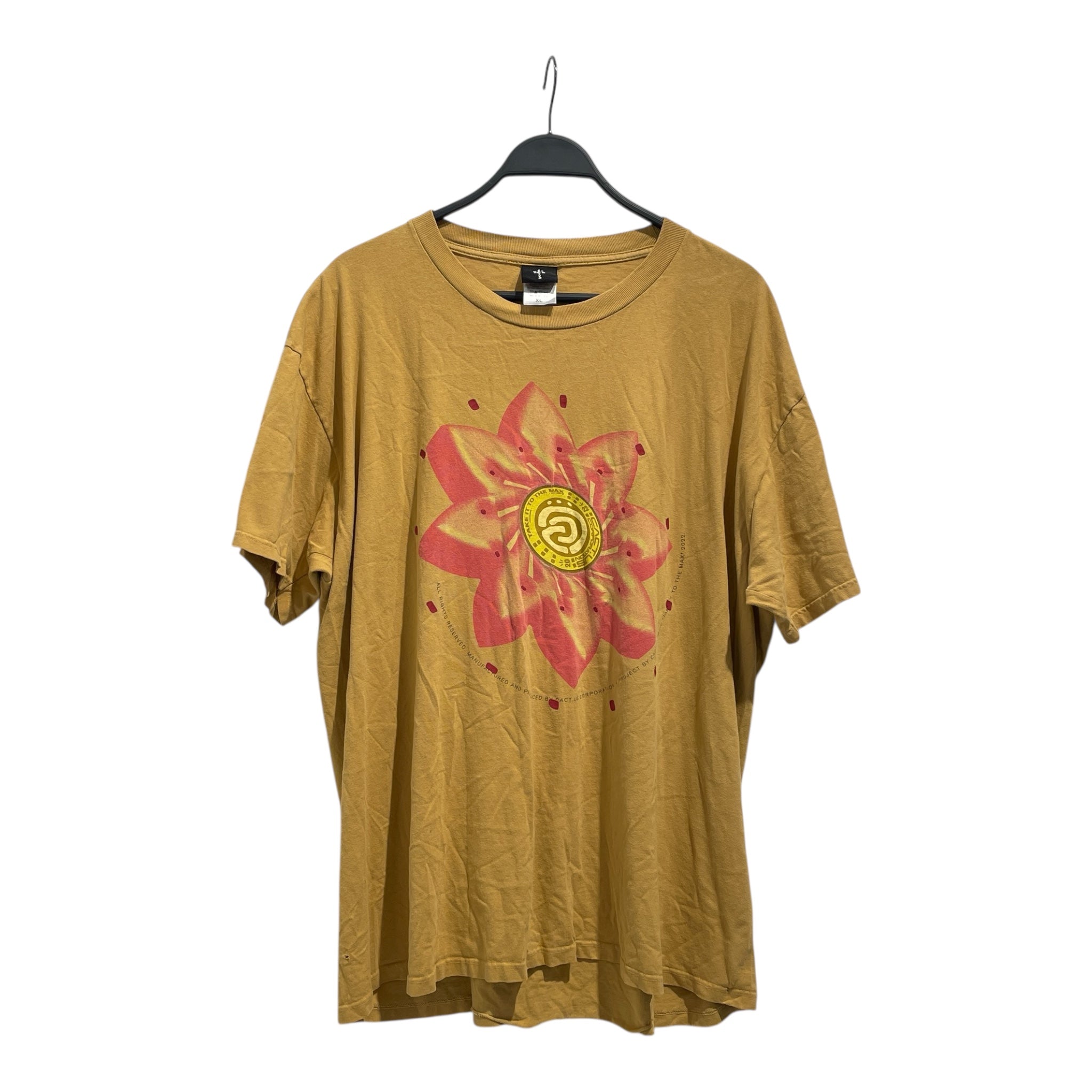 CACTUS JACK/T-Shirt/M/Cotton/YEL/Graphic/ view 1