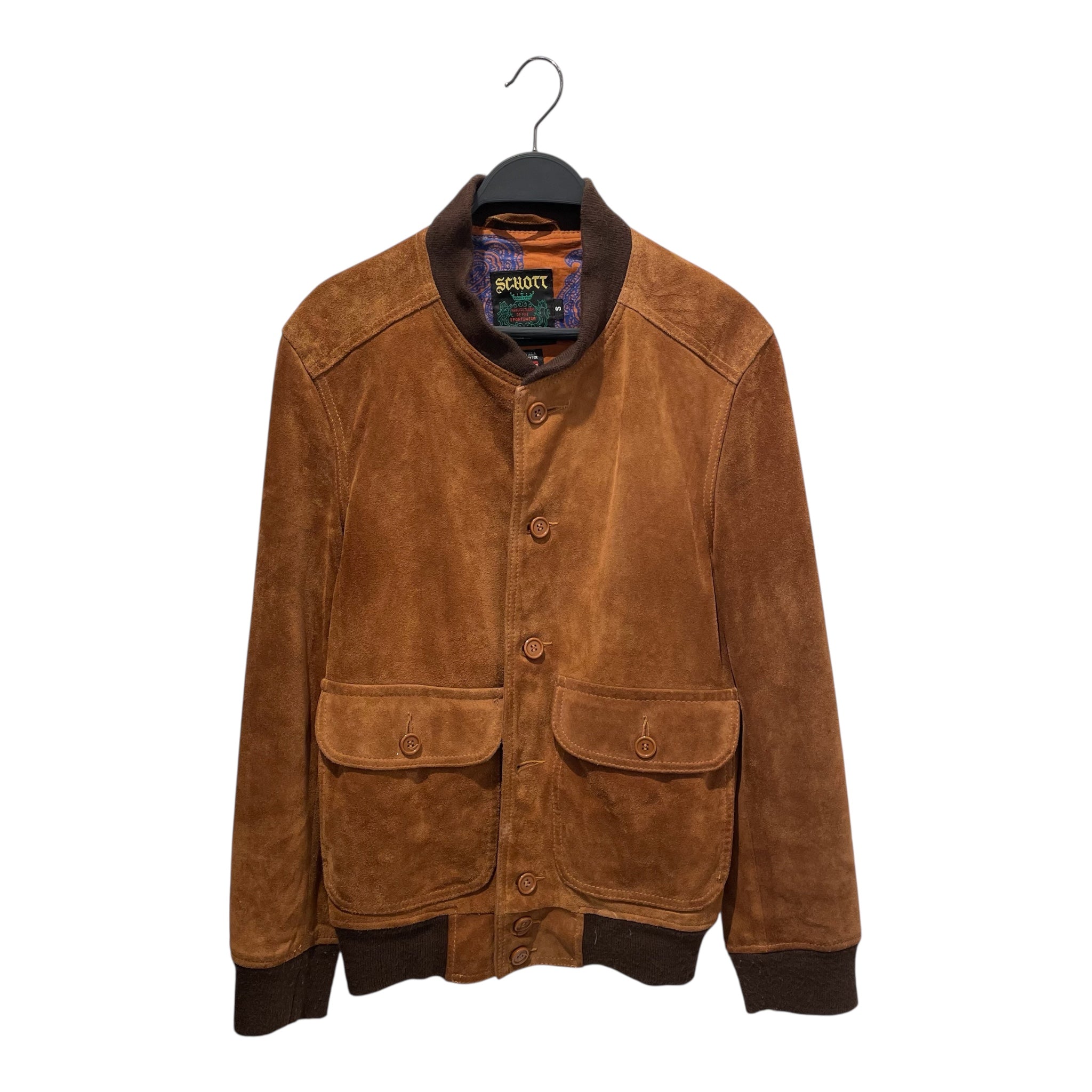 Schott/Supreme/Jacket/S/Suede/CML/suede bomber view 1