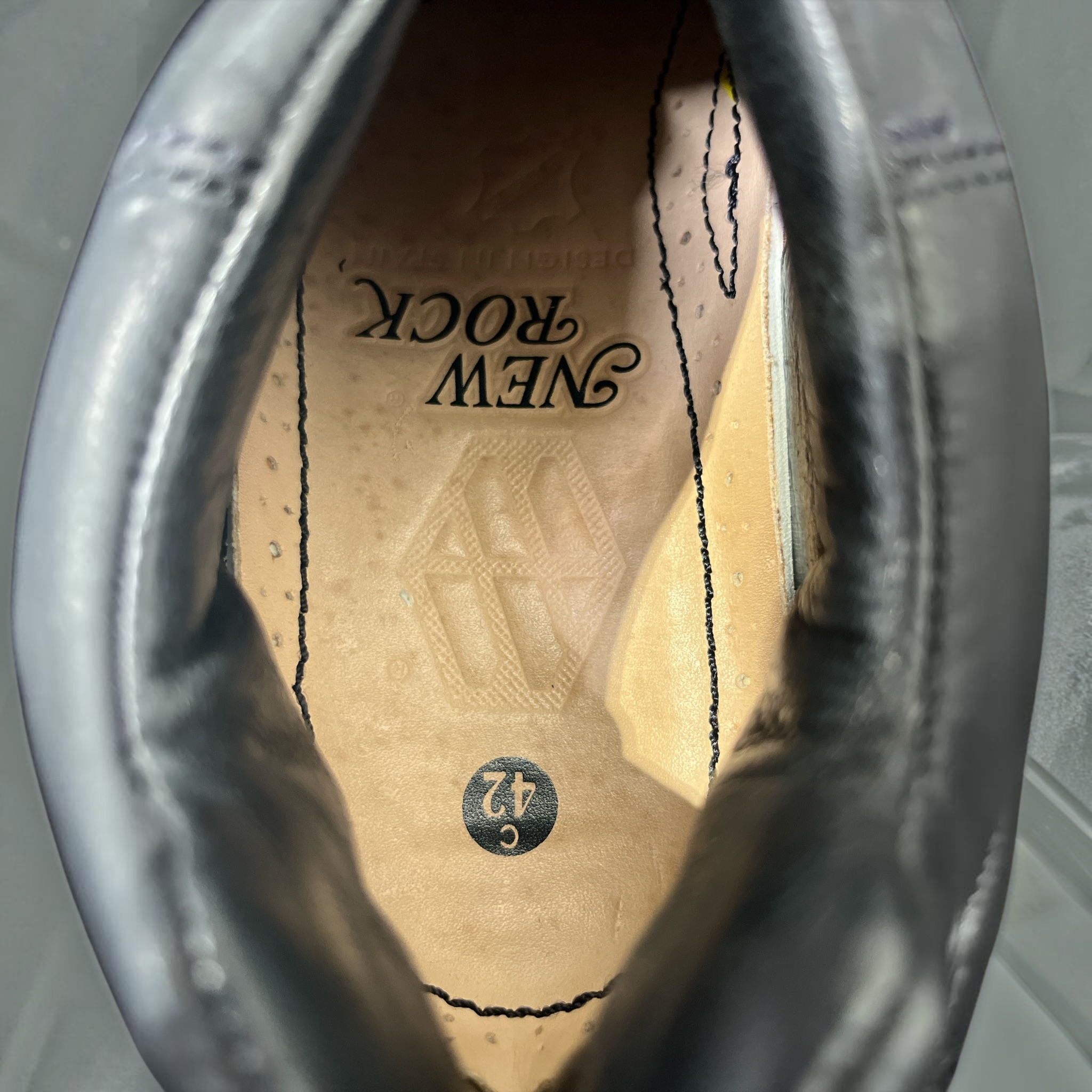 NEW ROCK/Shoes/US 9/Leather/BLK/ view 3