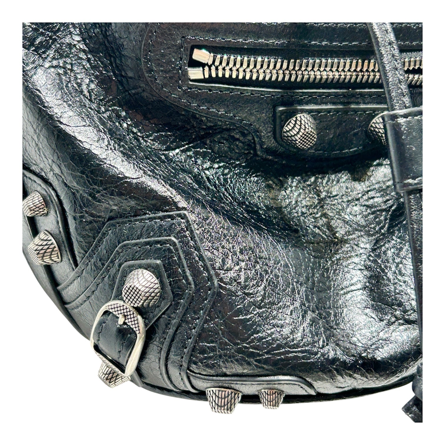 BALENCIAGA/Bag/Leather/BLK/LE CAGOLE XS BUCKET view 4