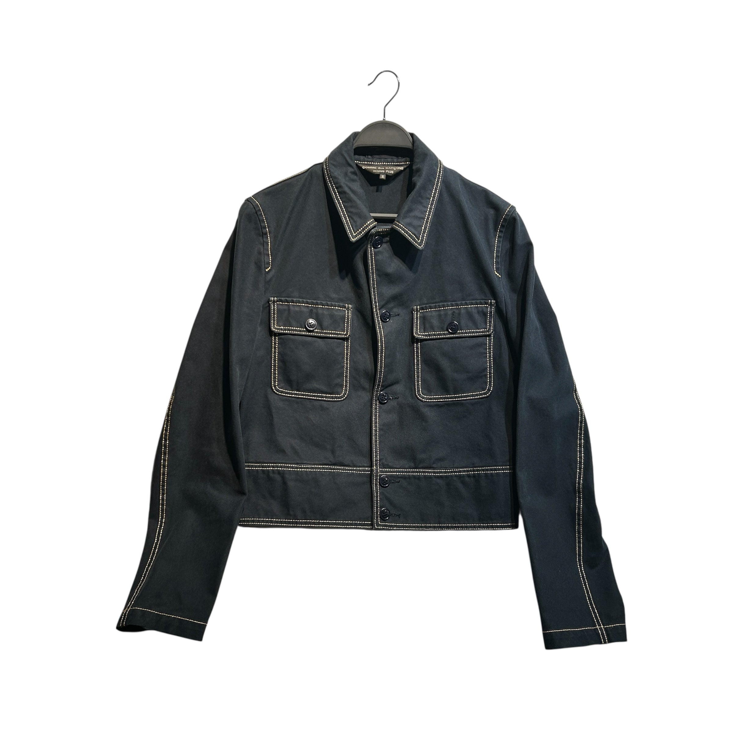 COMME des GARCONS HOMME PLUS/Denim Jkt/M/Cotton/BLK/ view 1