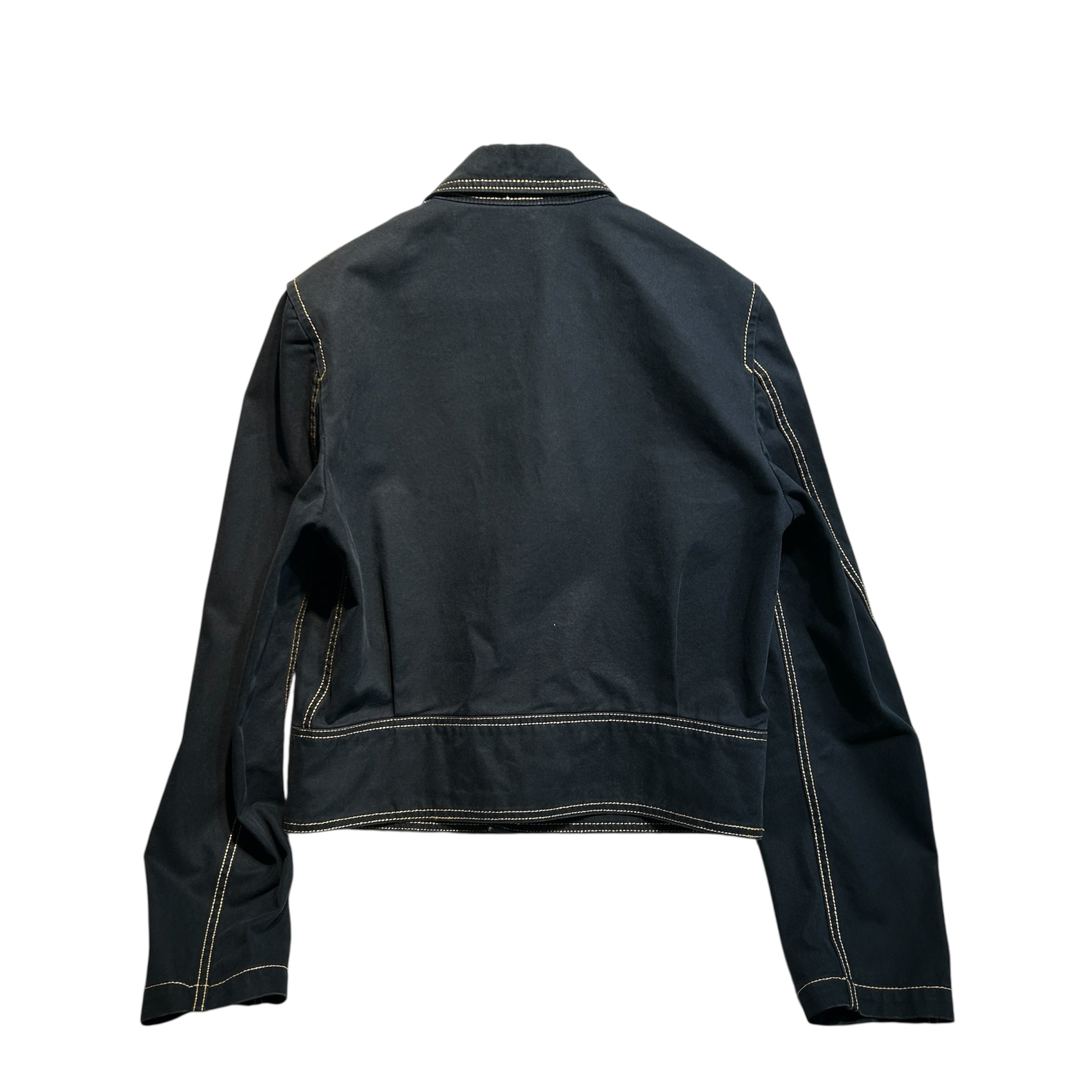 COMME des GARCONS HOMME PLUS/Denim Jkt/M/Cotton/BLK/ view 2